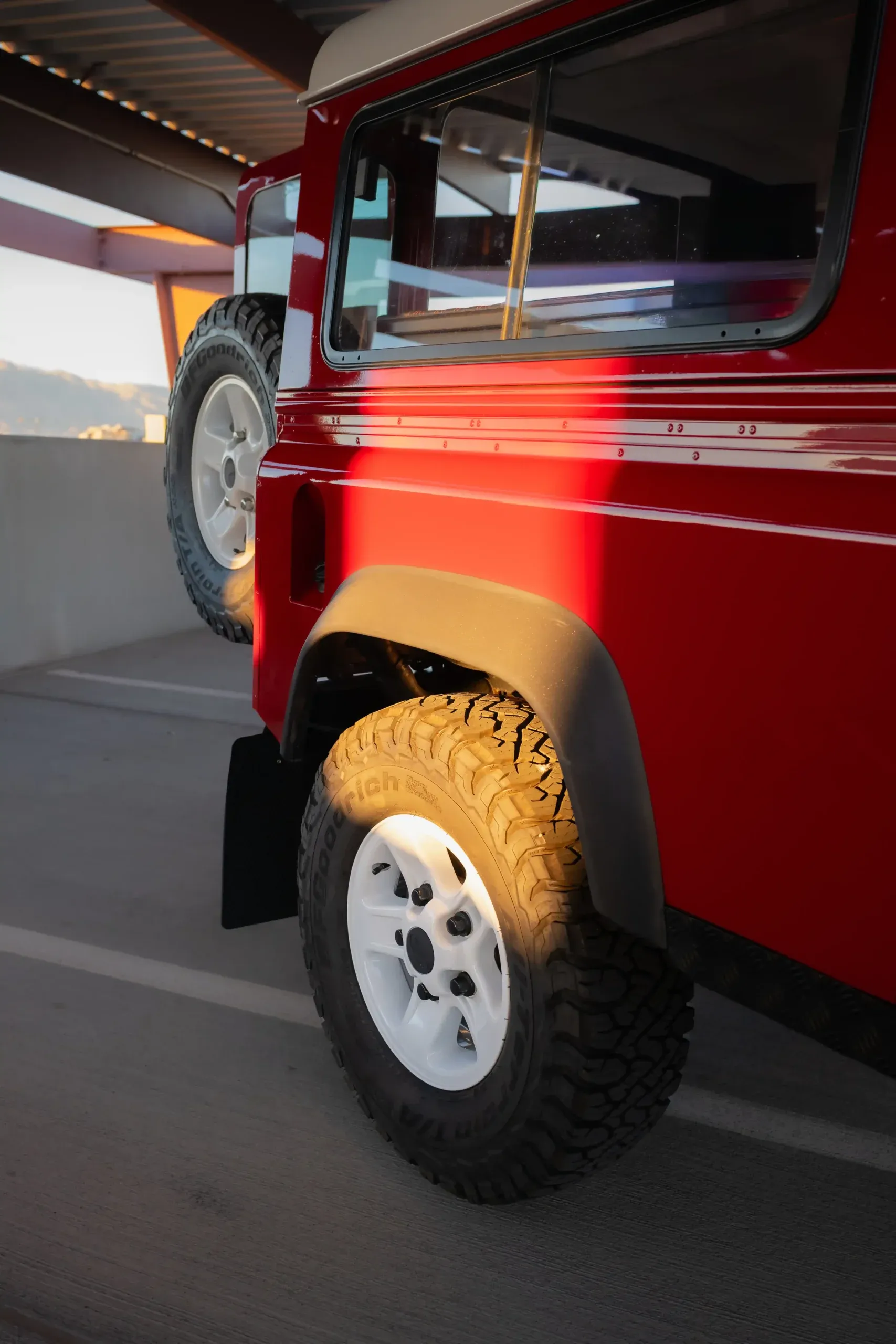 Portofino Red 1999 Land Rover Defender 90