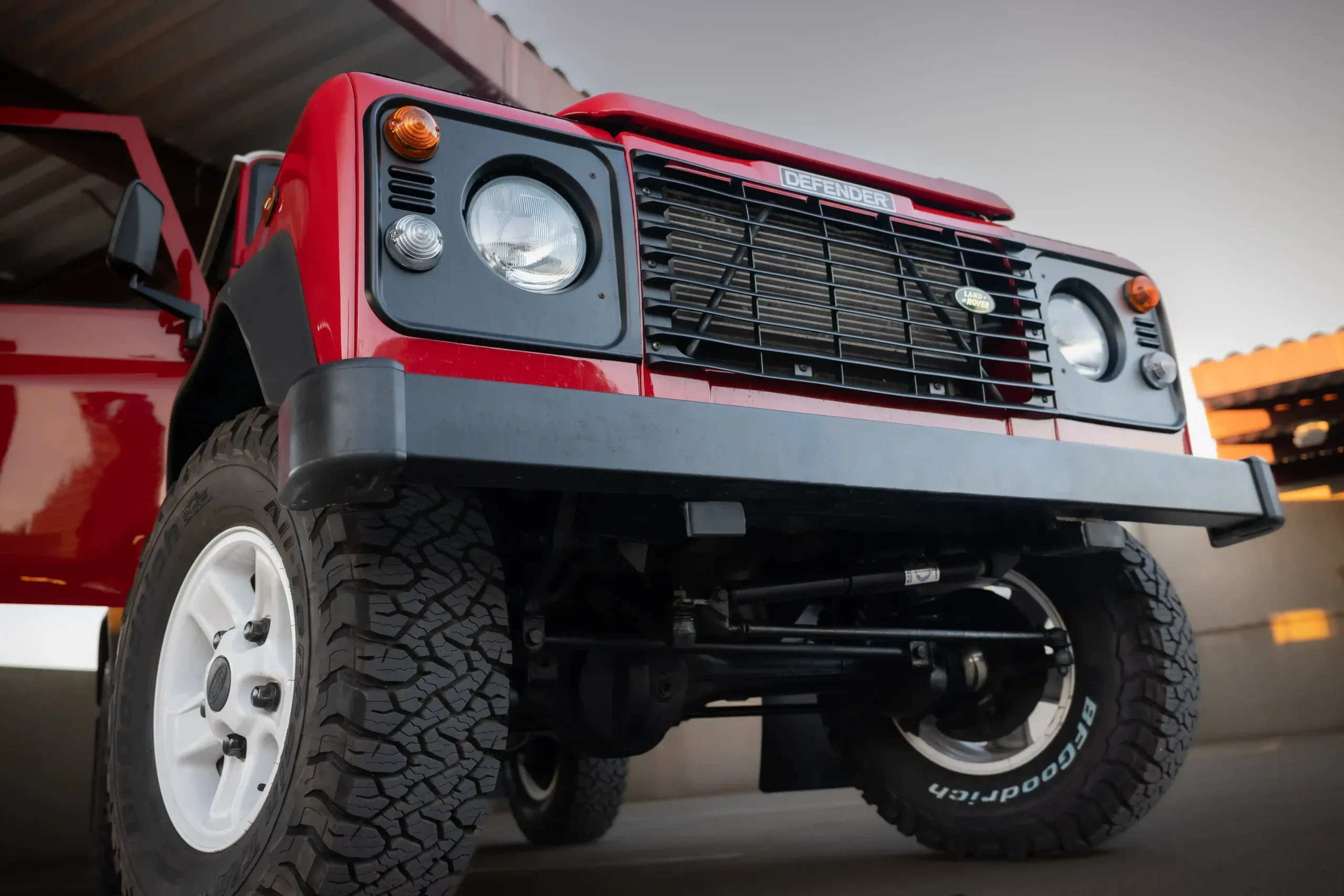 Portofino Red 1999 Land Rover Defender 90