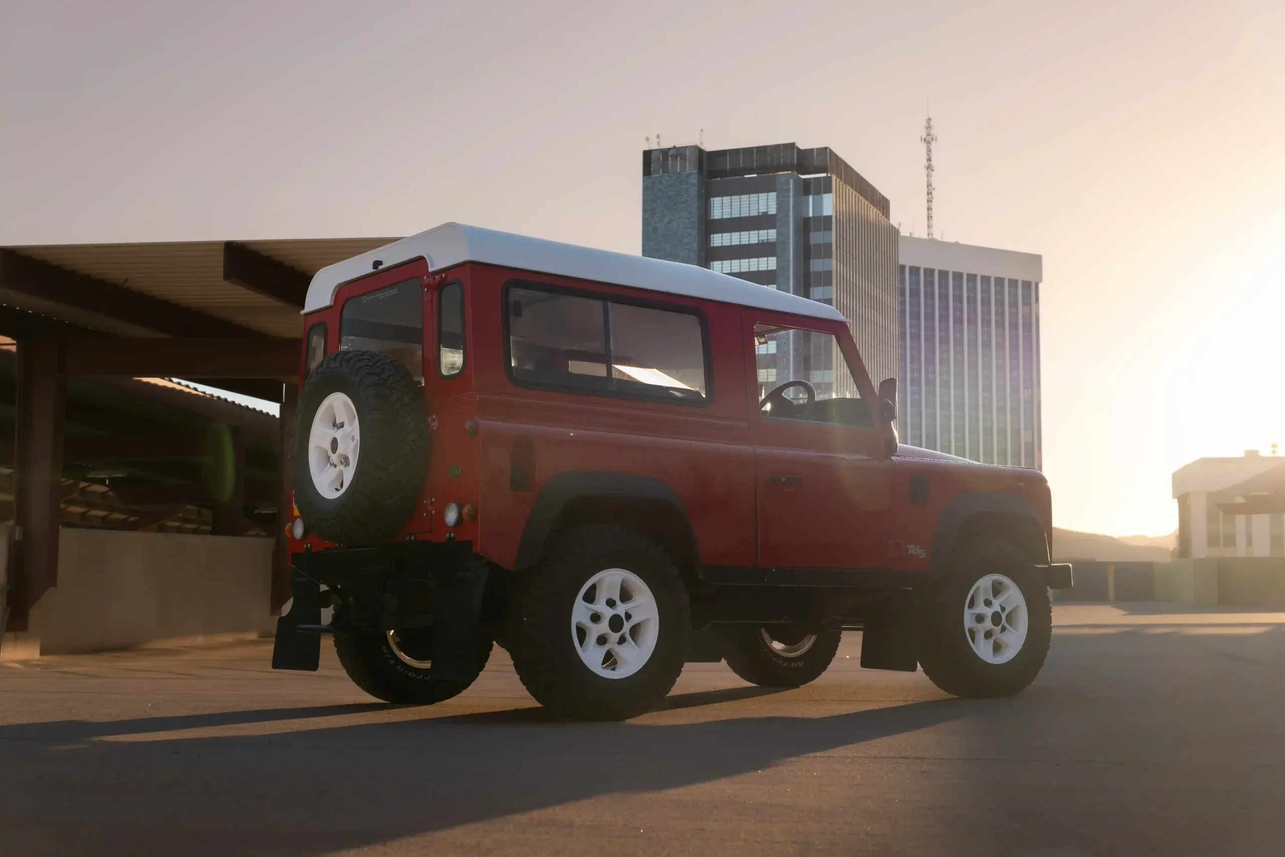 Portofino Red 1999 Land Rover Defender 90