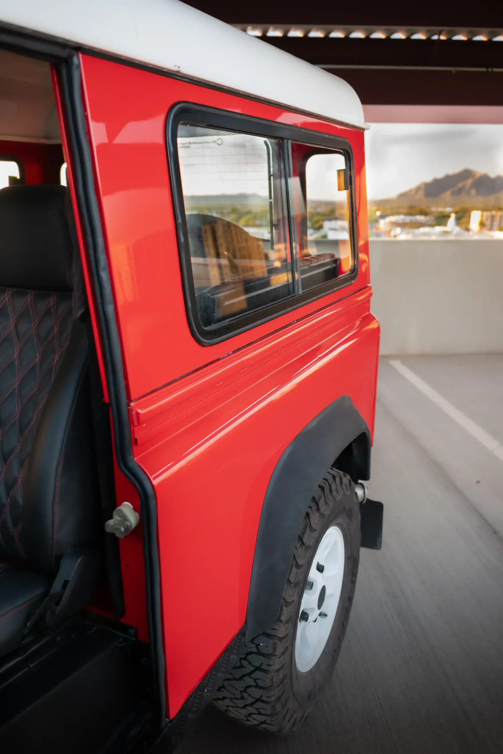 Portofino Red 1999 Land Rover Defender 90
