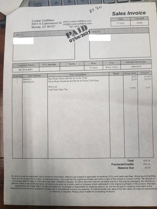 Sold: 1989 Toyota Land Cruiser BJ70 Soft-Top