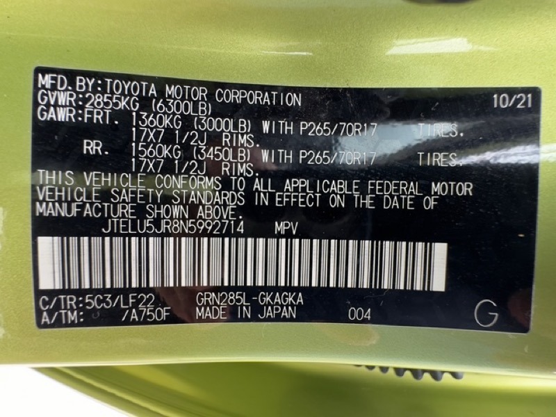 2022 Toyota 4Runner TRD Pro