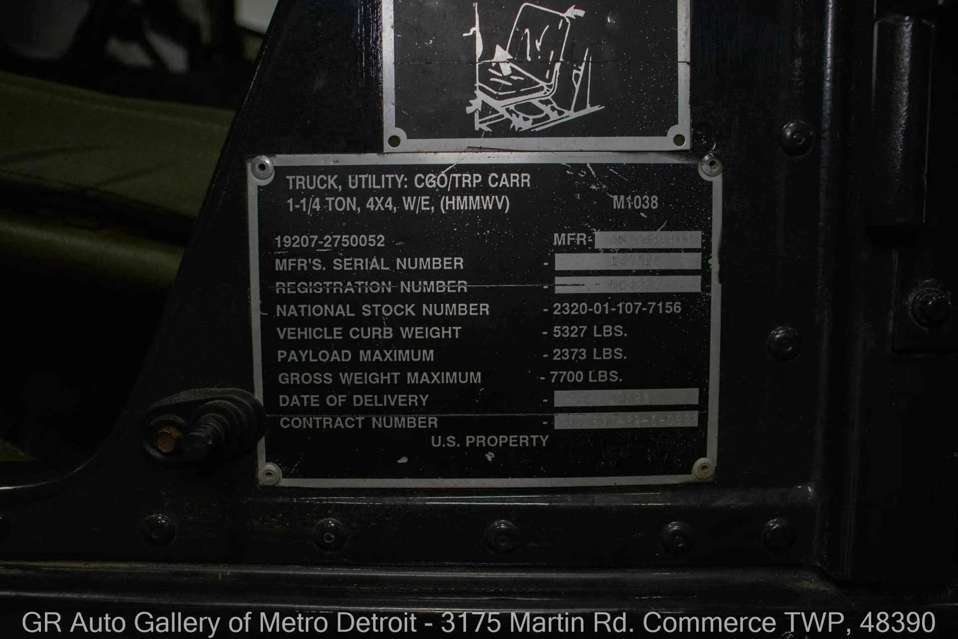 1993 AM General Humvee