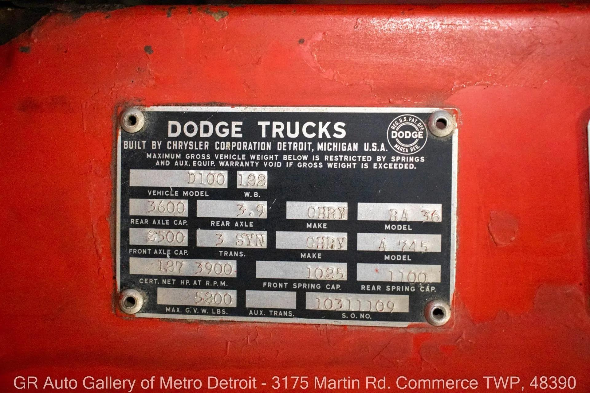 1964 Dodge D100
