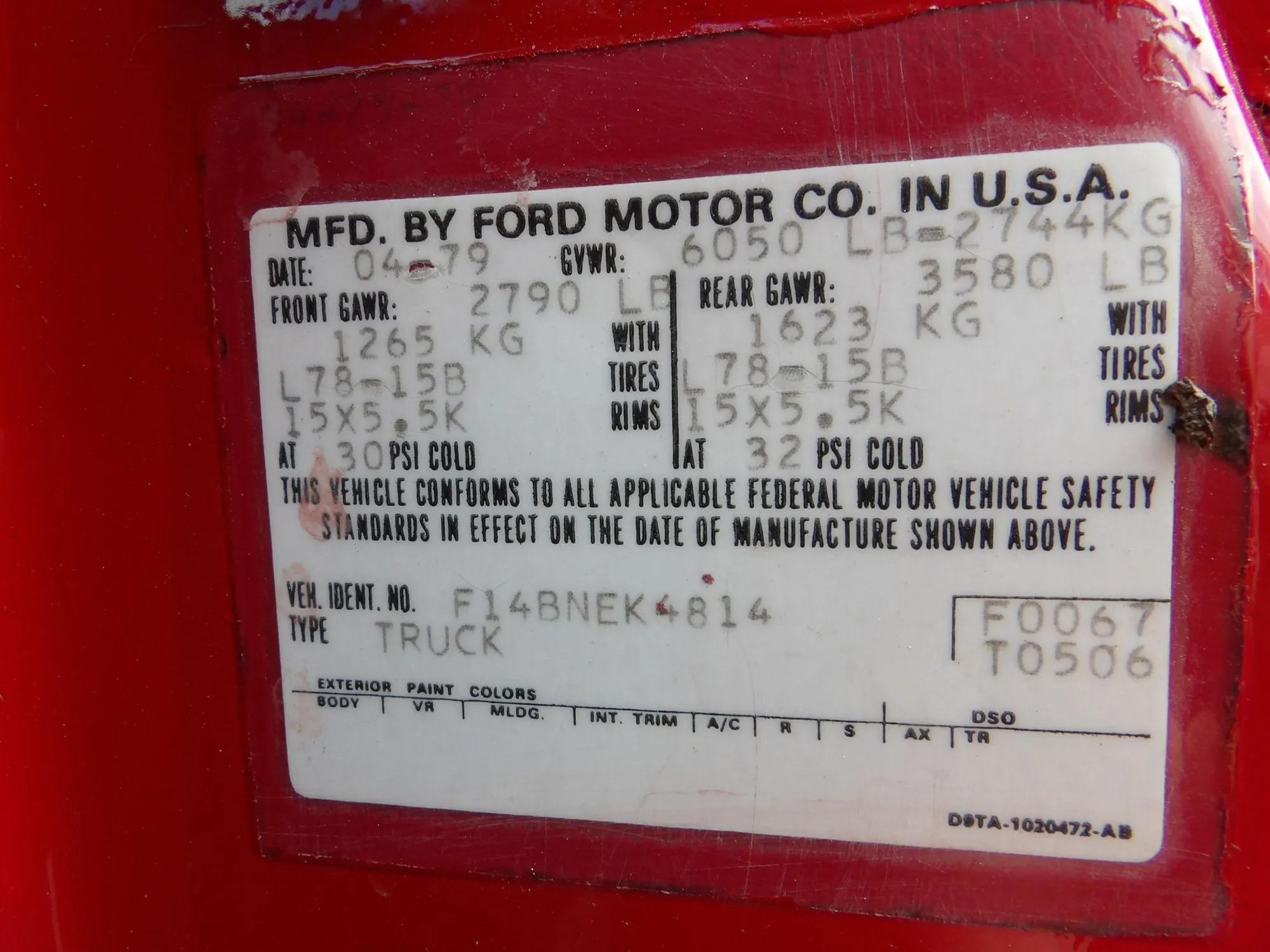 1979 Ford F-150 4×4