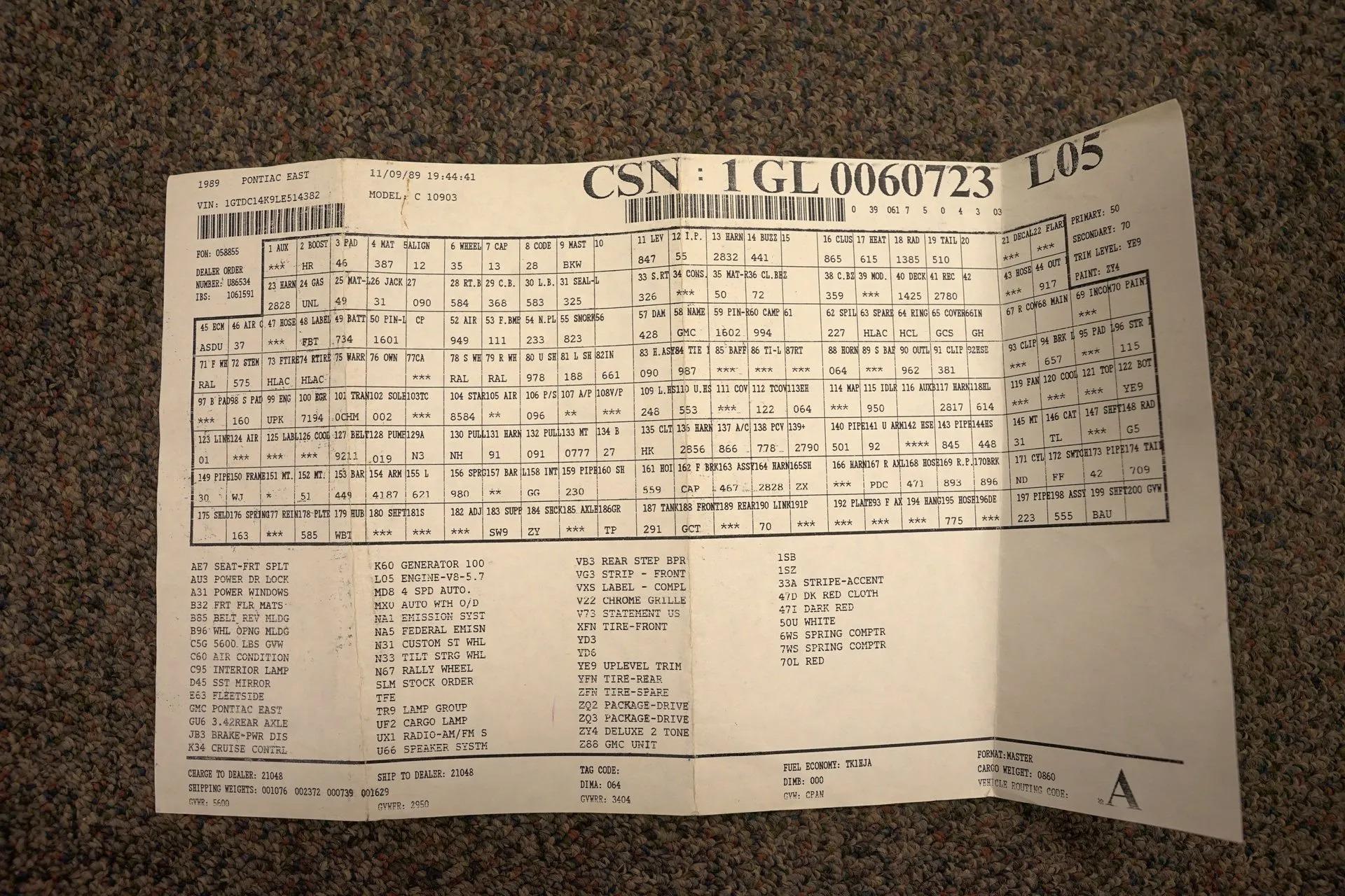 1990 GMC Sierra 1500 SLE