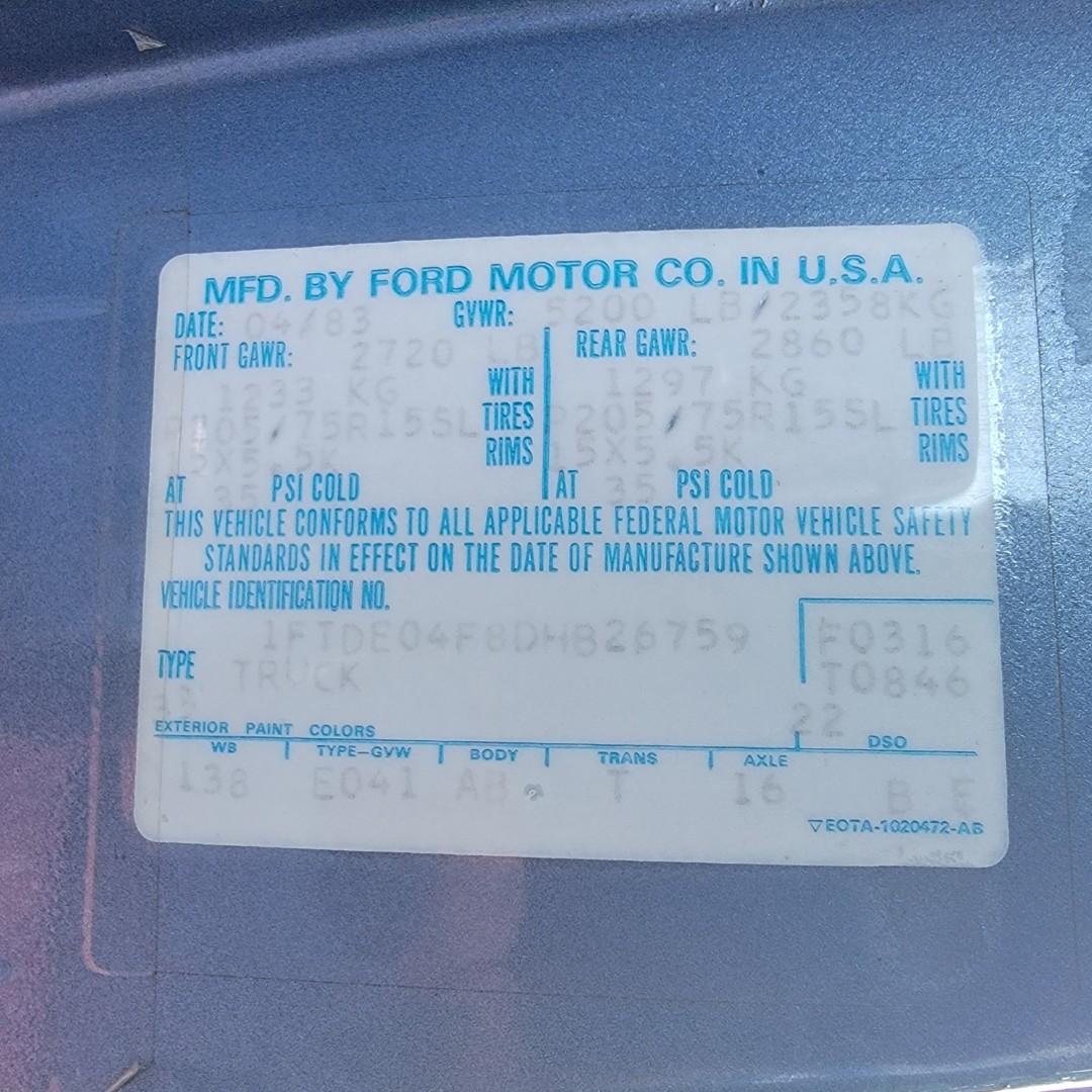 1983 Ford E-100 Econoline