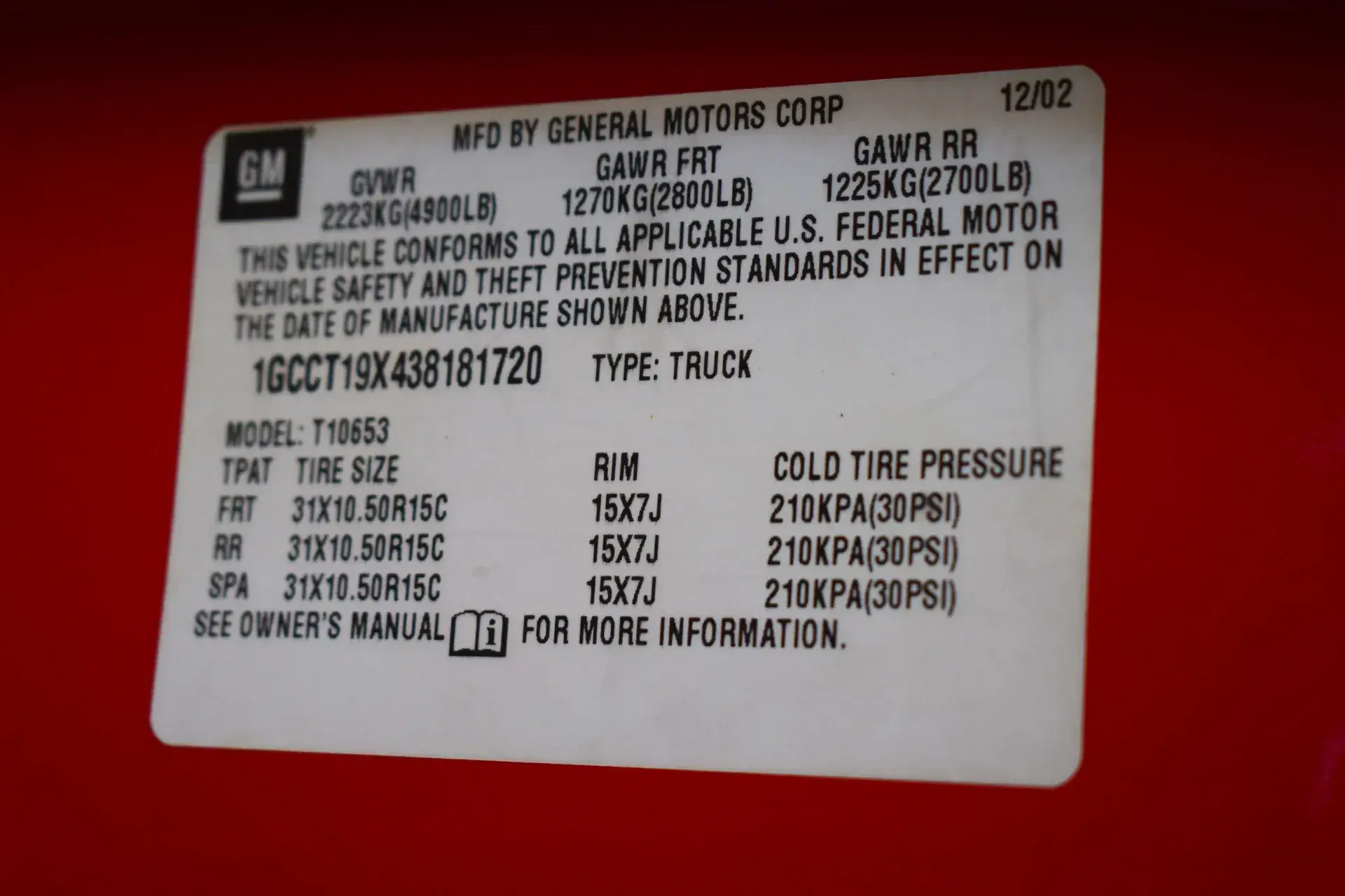 2003 Chevrolet S-10 ZR2