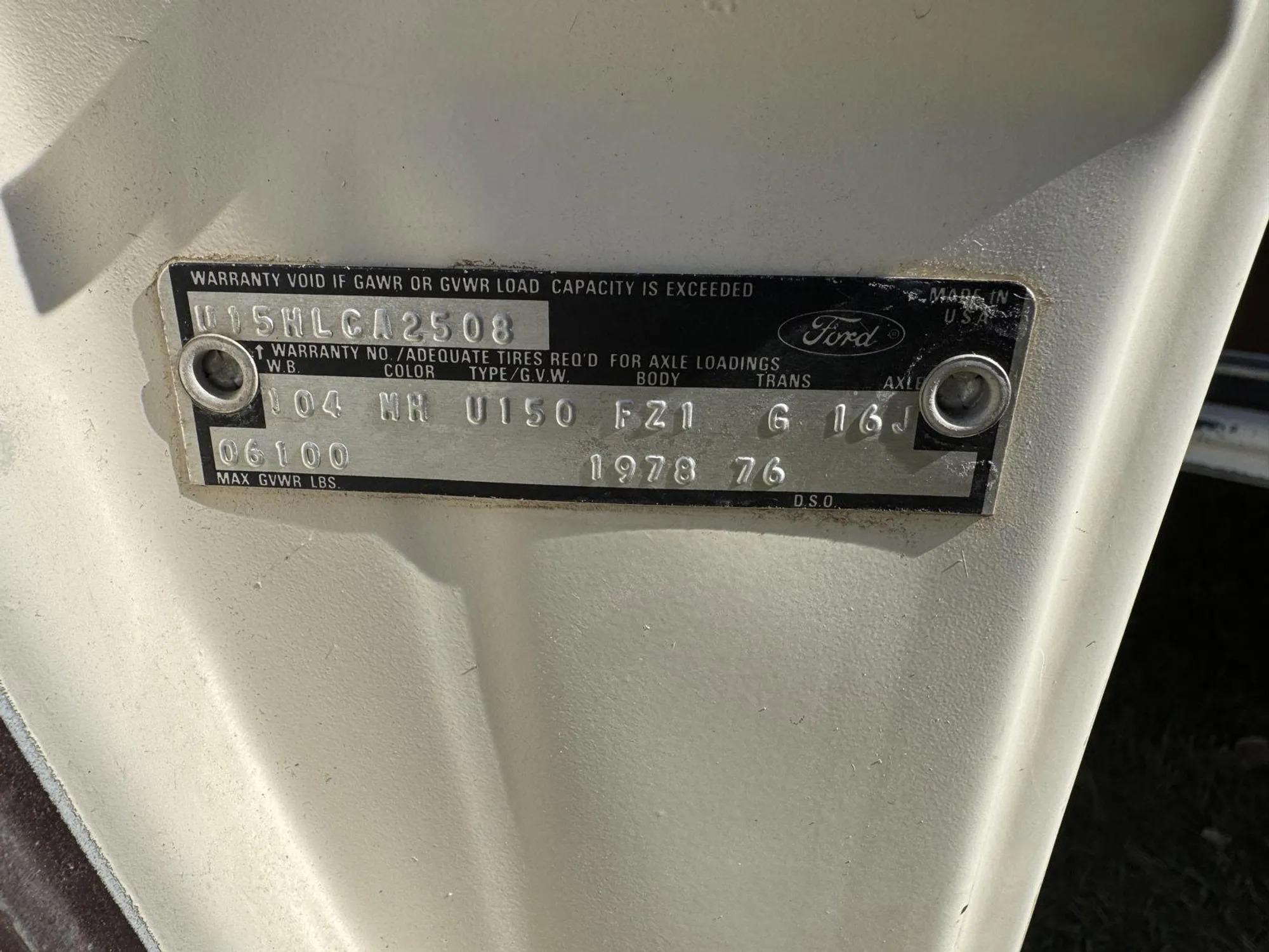 1978 Ford Bronco Ranger XLT