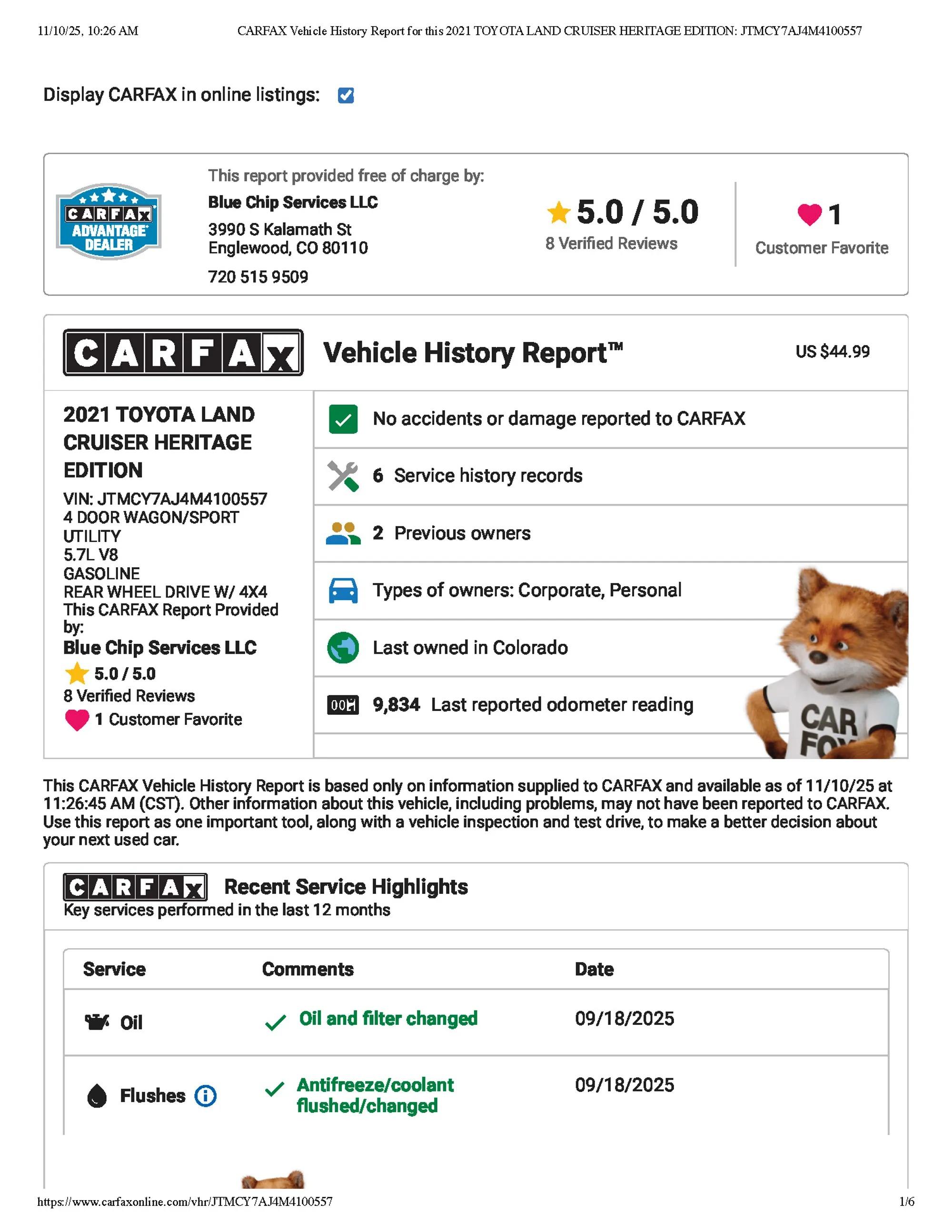 2021 Toyota Land Cruiser Heritage Edition