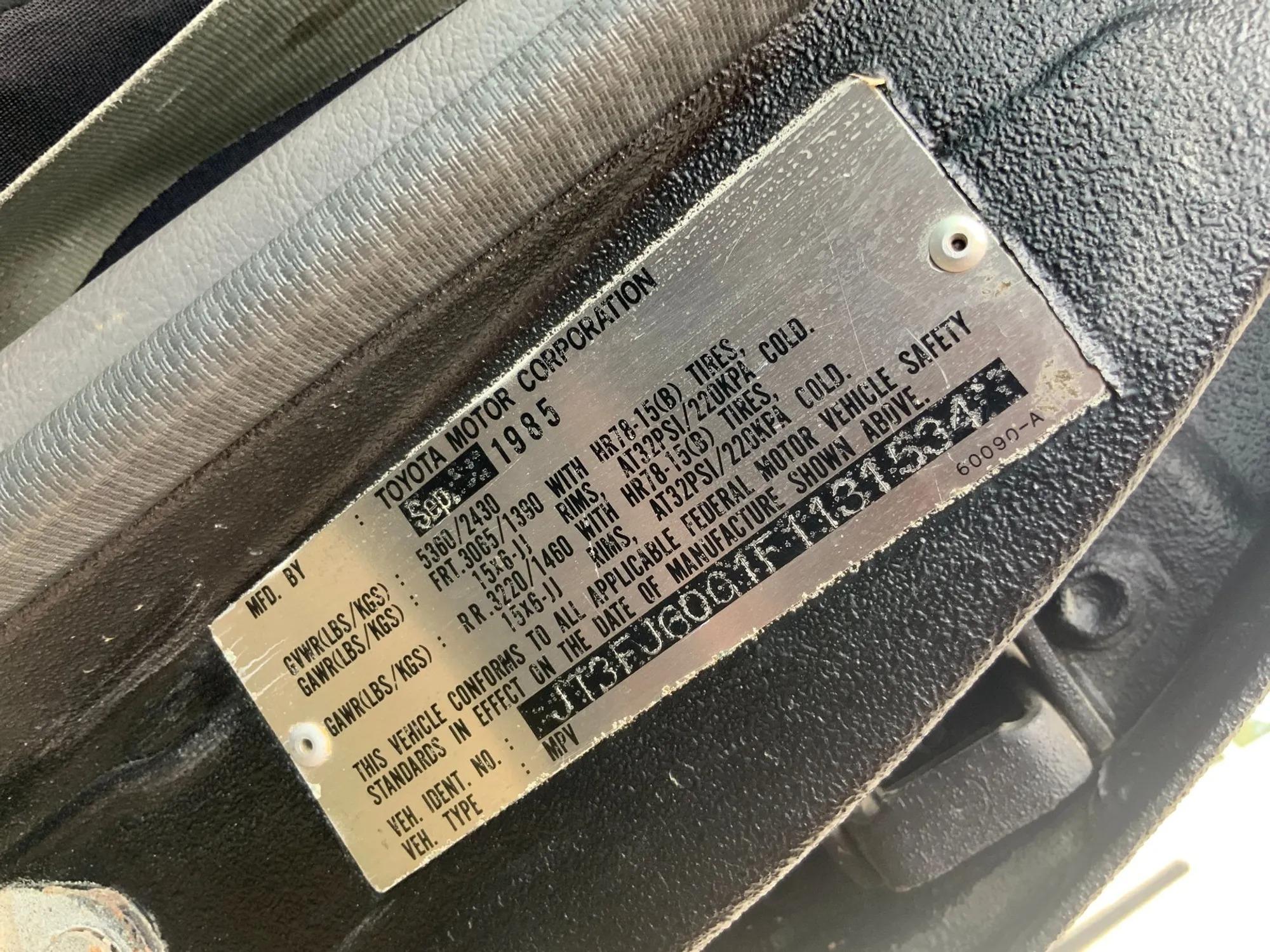 1985 Toyota Land Cruiser FJ60