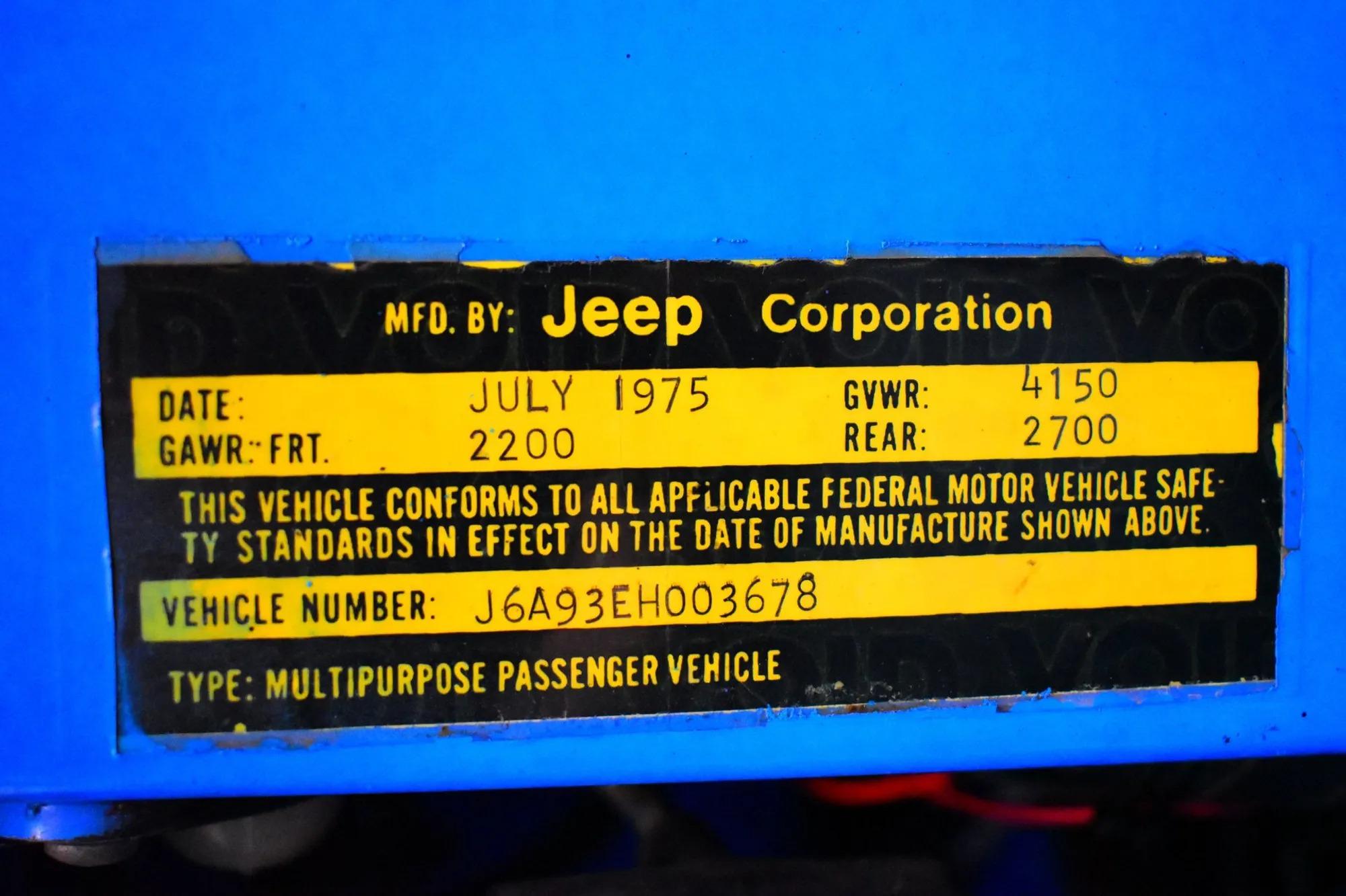 6.0L V8-Powered 1976 Jeep CJ-7 Levi's Edition