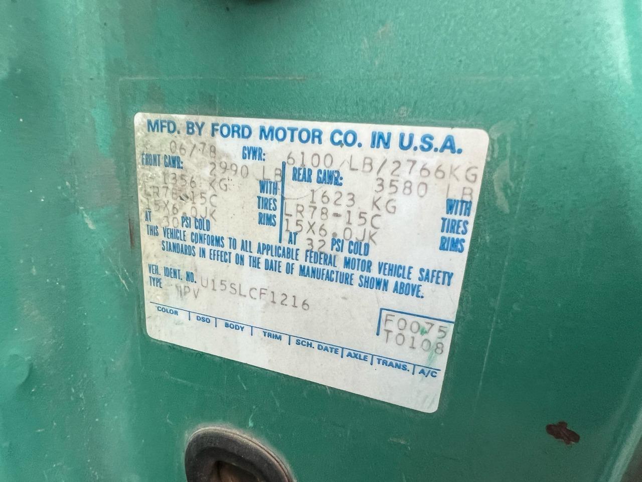 1978 Ford Bronco Ranger XLT