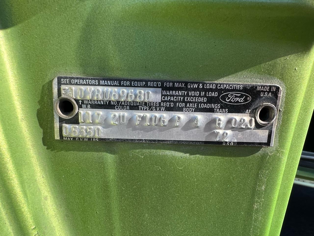 1974 Ford F100 Ranger XLT