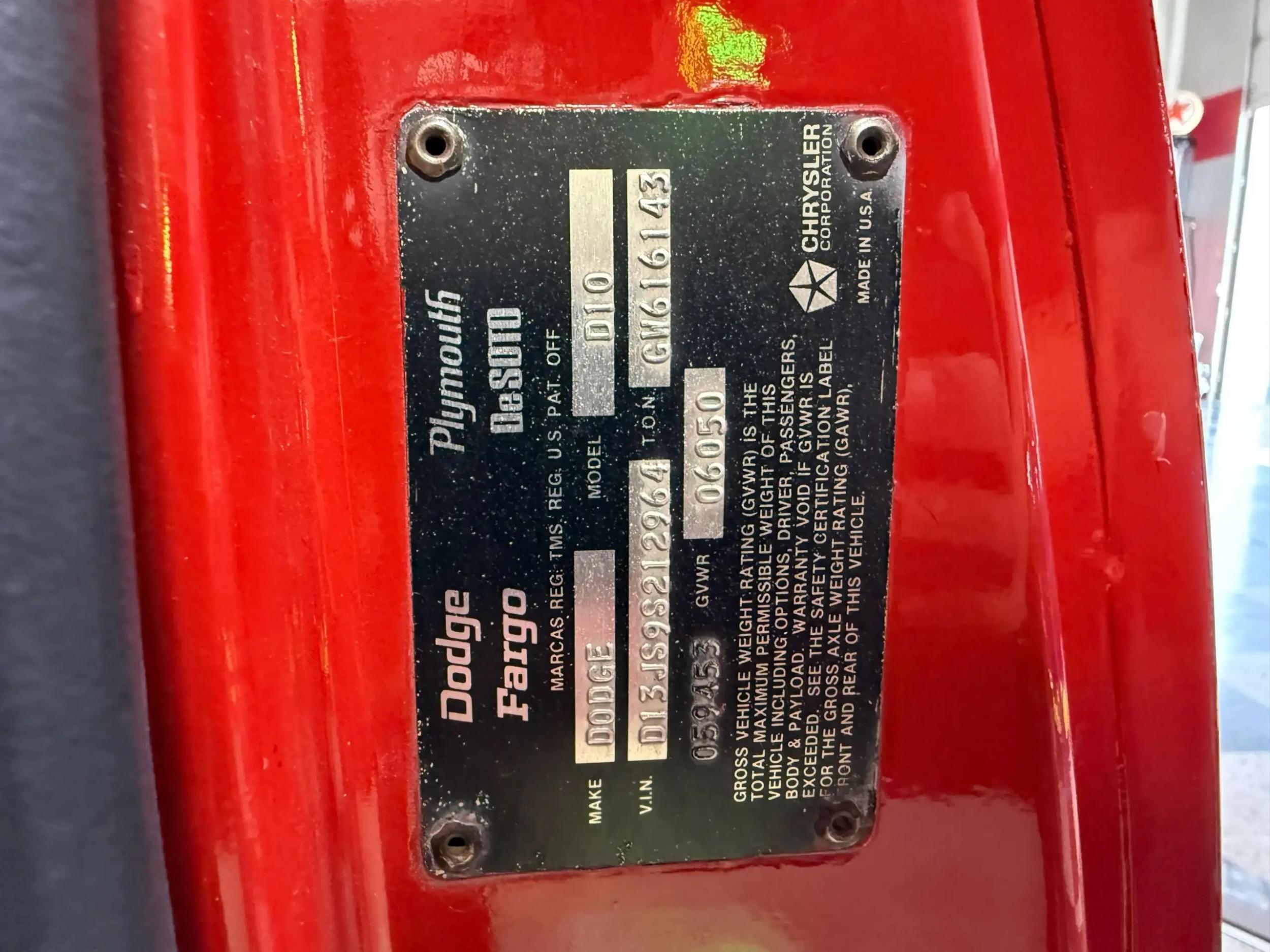 1979 Dodge D150 Li'l Red Express