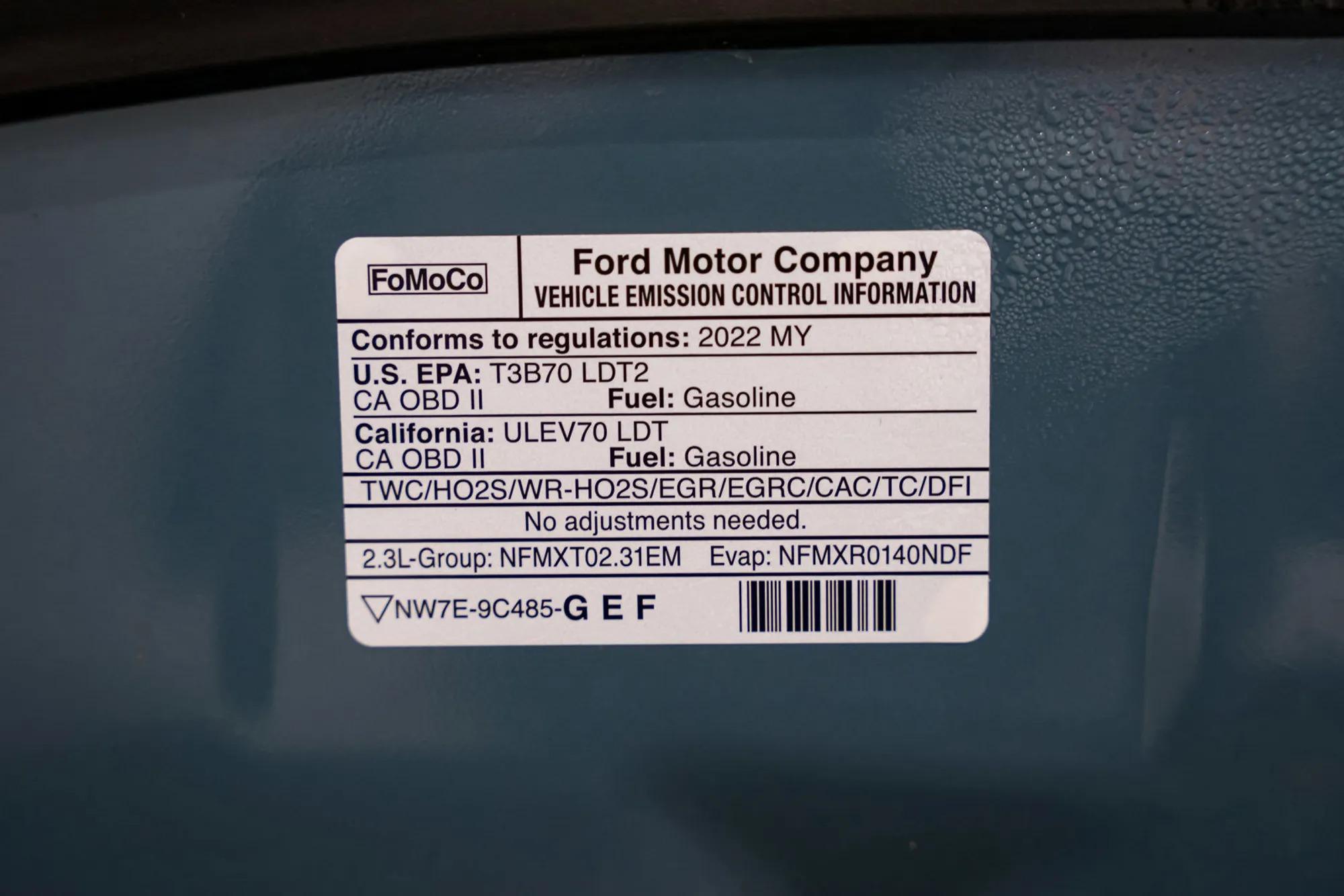 2022 Ford Bronco Black Diamond