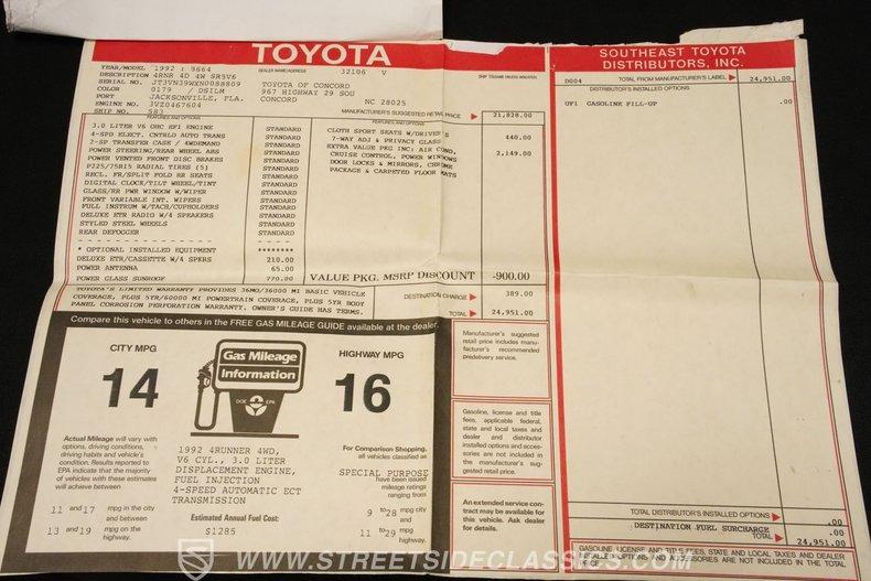 1992 Toyota 4Runner SR5