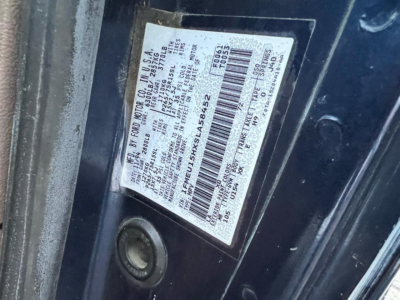 1995 Ford Bronco Eddie Bauer