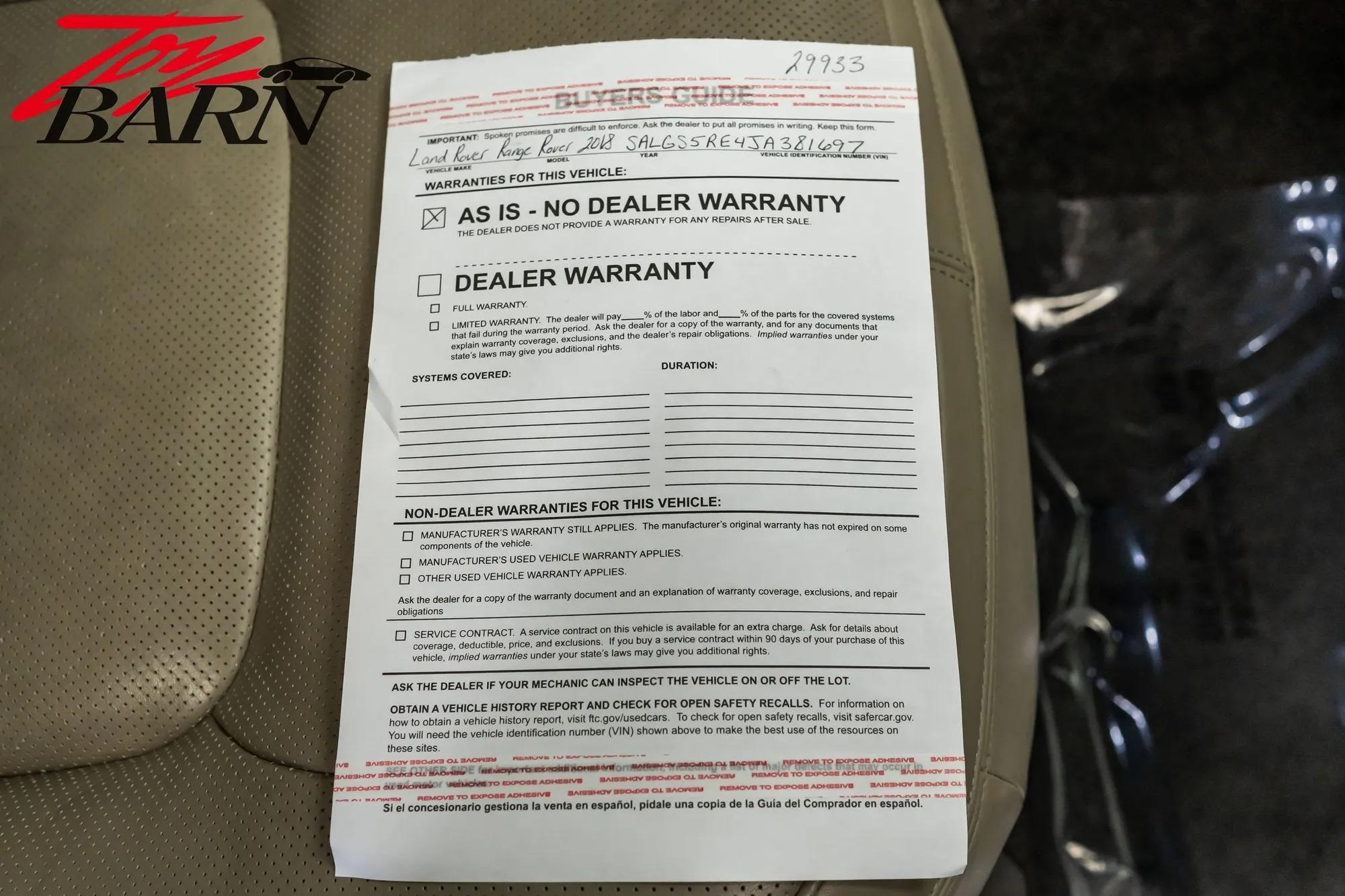 Supercharged 2018 Land Rover Range Rover