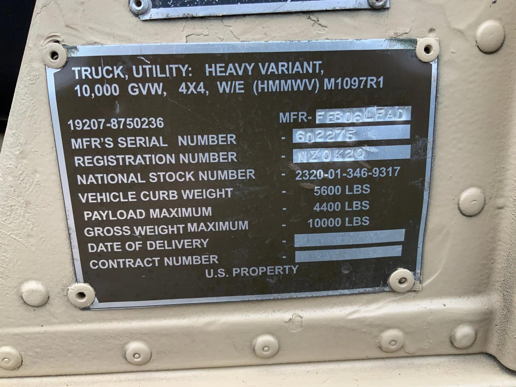 2006 AM General M1097R1