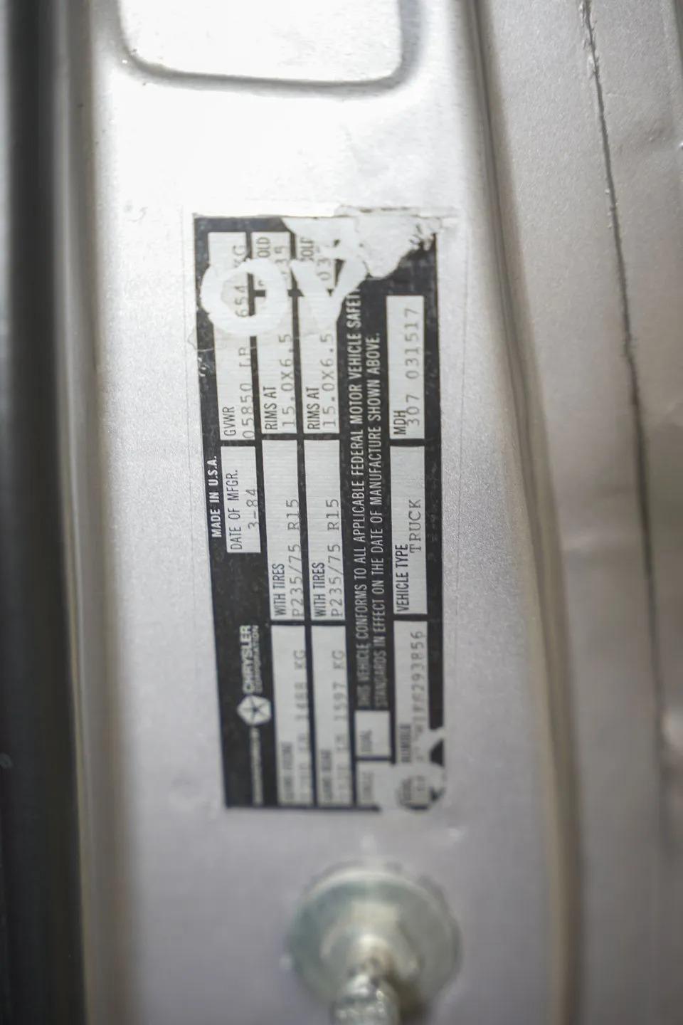 1984 Dodge Ramcharger Prospector