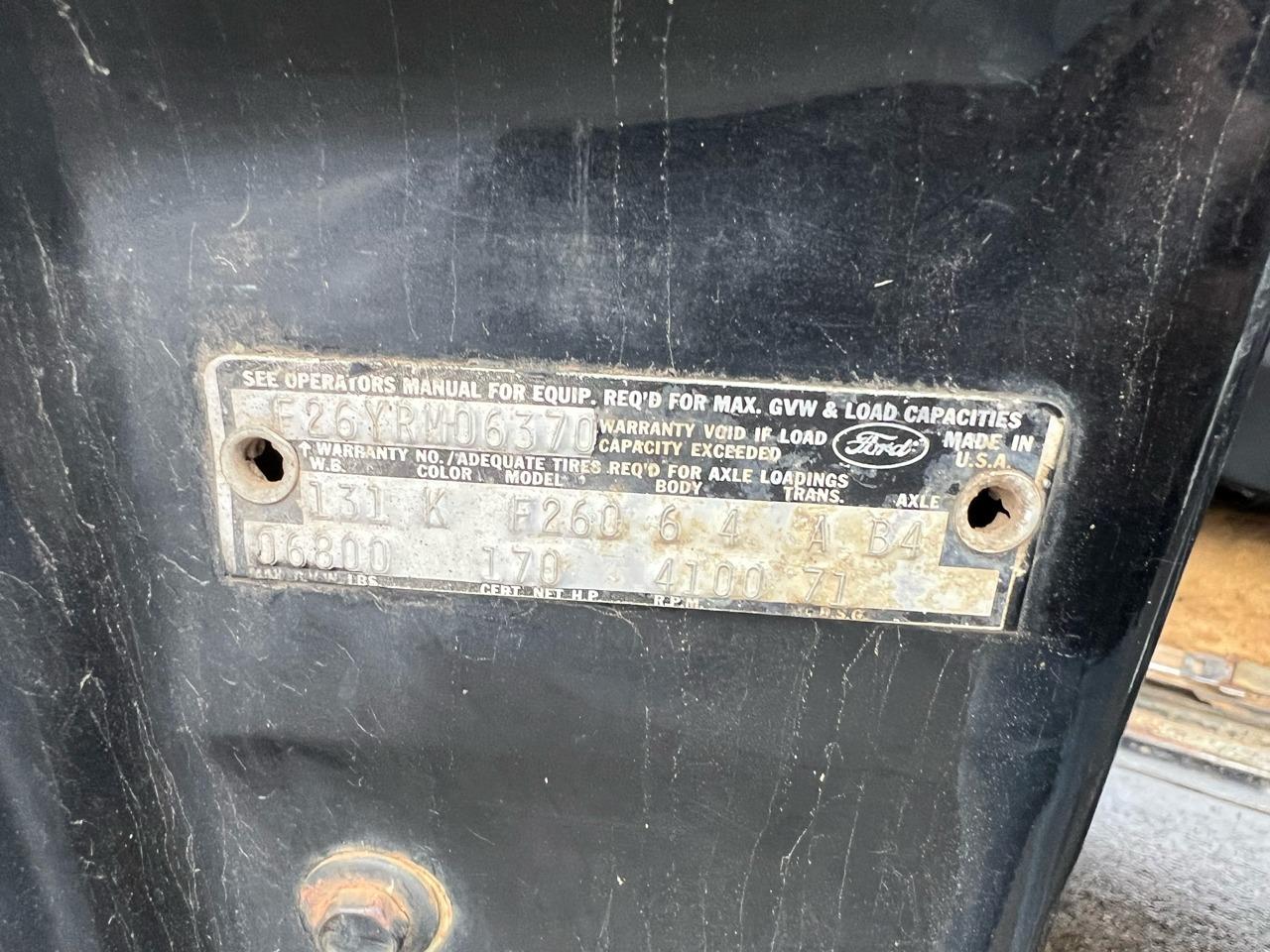 1971 Ford F-250 Highboy