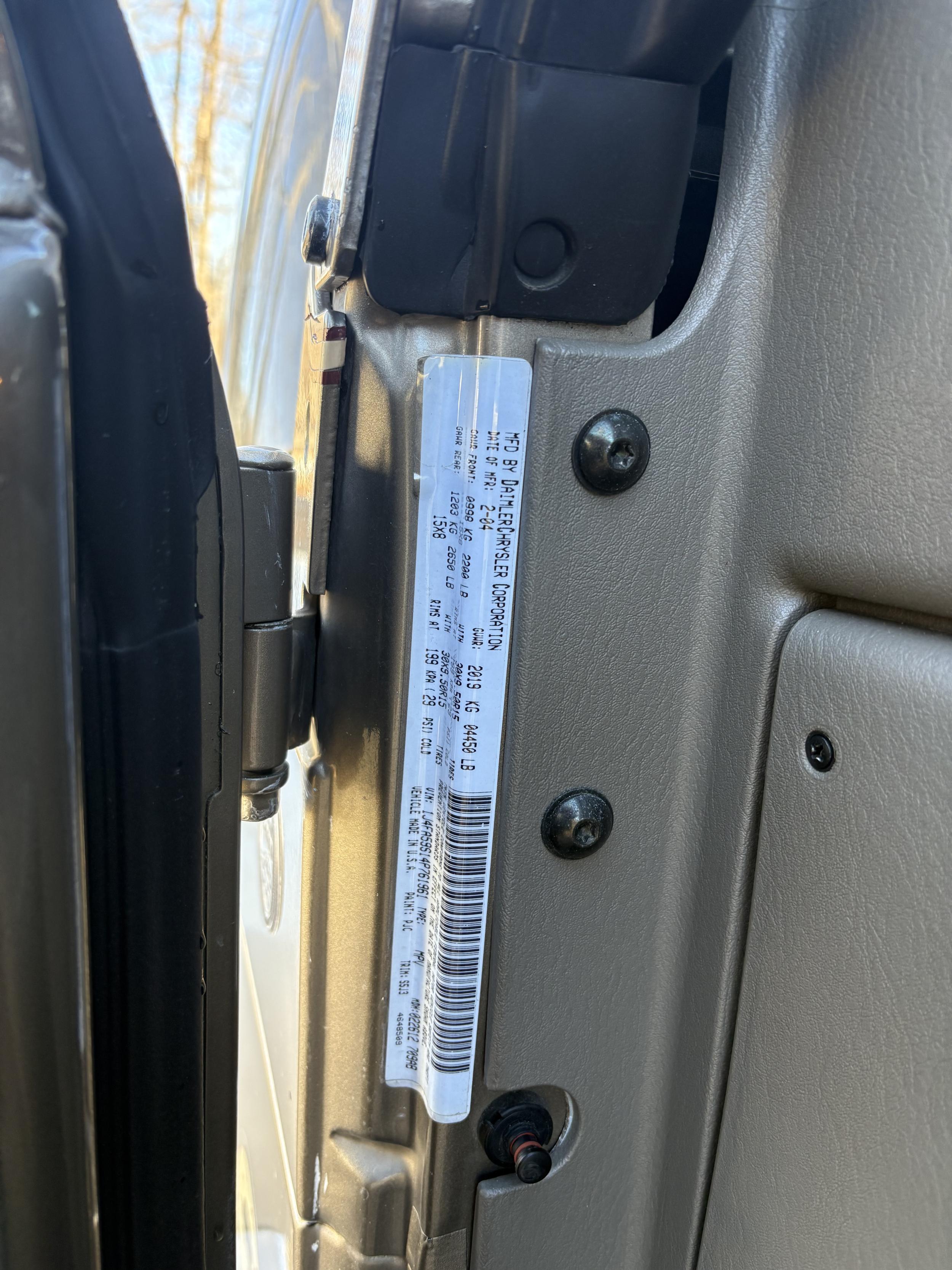 2004 Jeep Wrangler Sahara