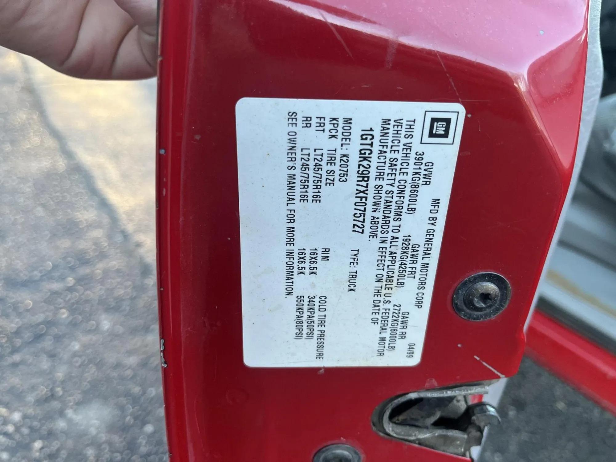 1999 GMC Sierra 2500 SL