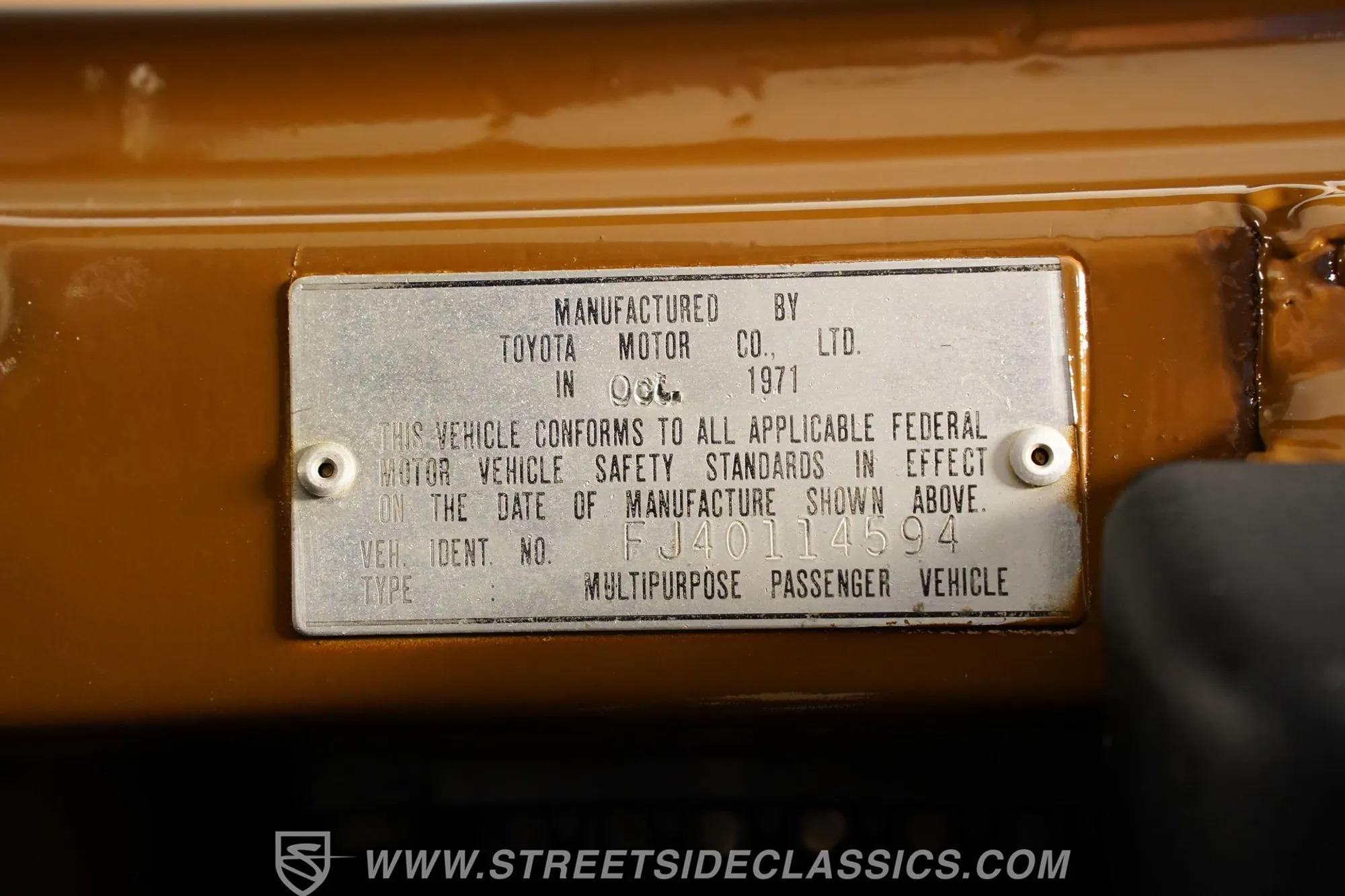 1971 Toyota Land Cruiser FJ40