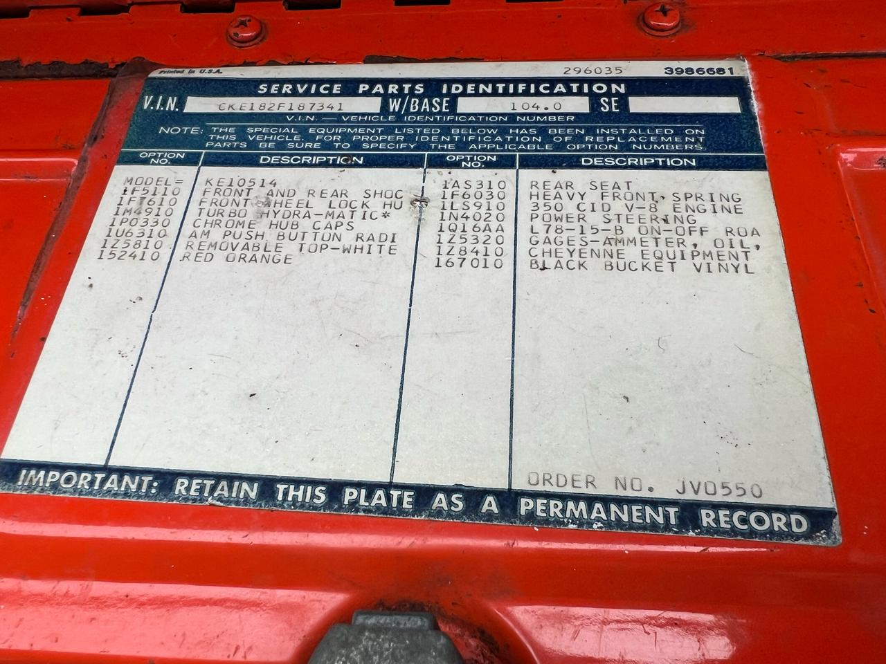 1972 Chevrolet K5 Blazer CST - 2