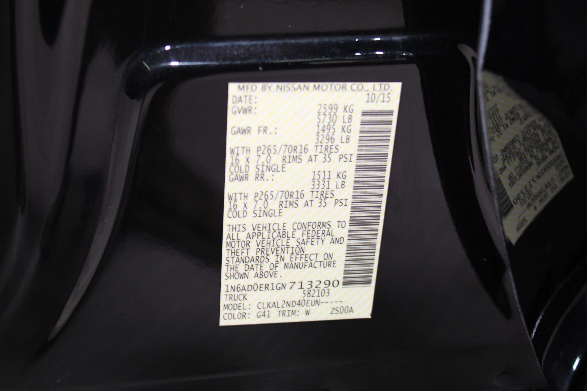 2016 Nissan Frontier SV