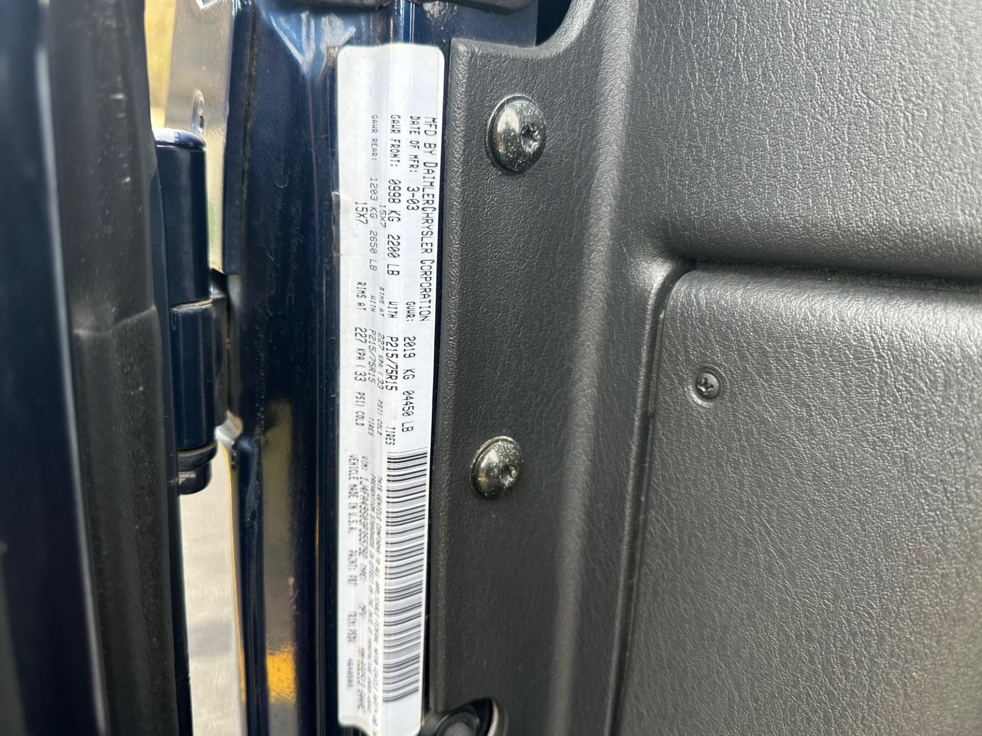 2003 Jeep Wrangler Sport