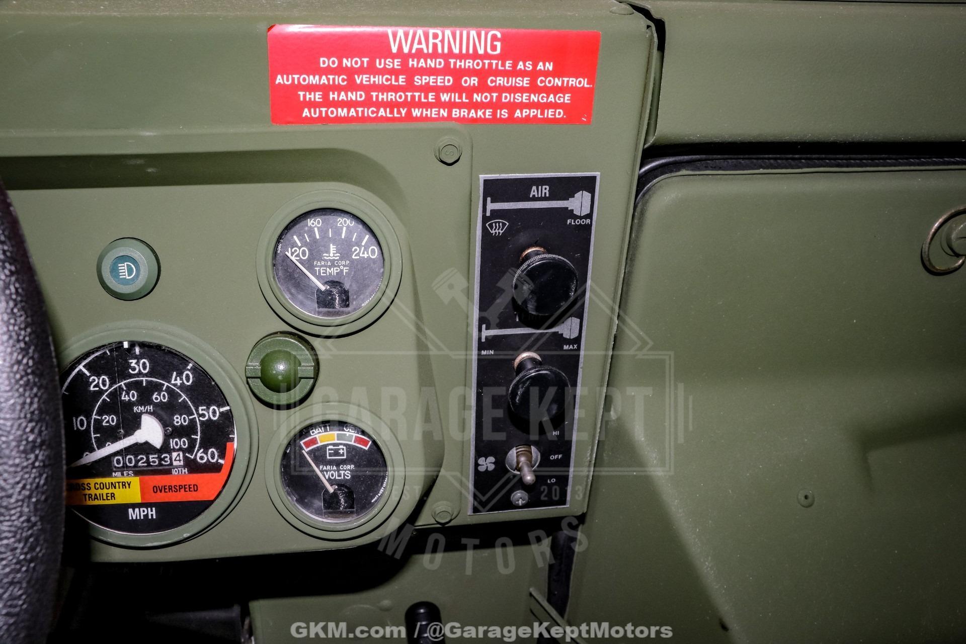 253-Mile 1998 AM General Humvee M1123