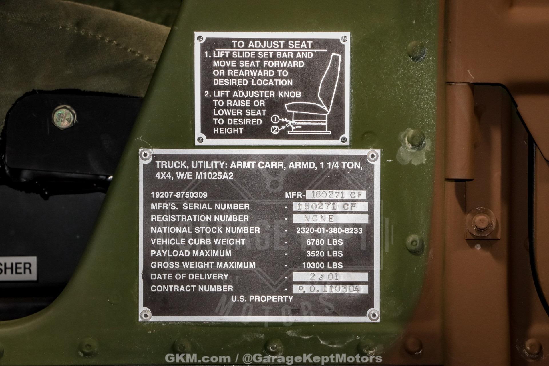 253-Mile 1998 AM General Humvee M1123