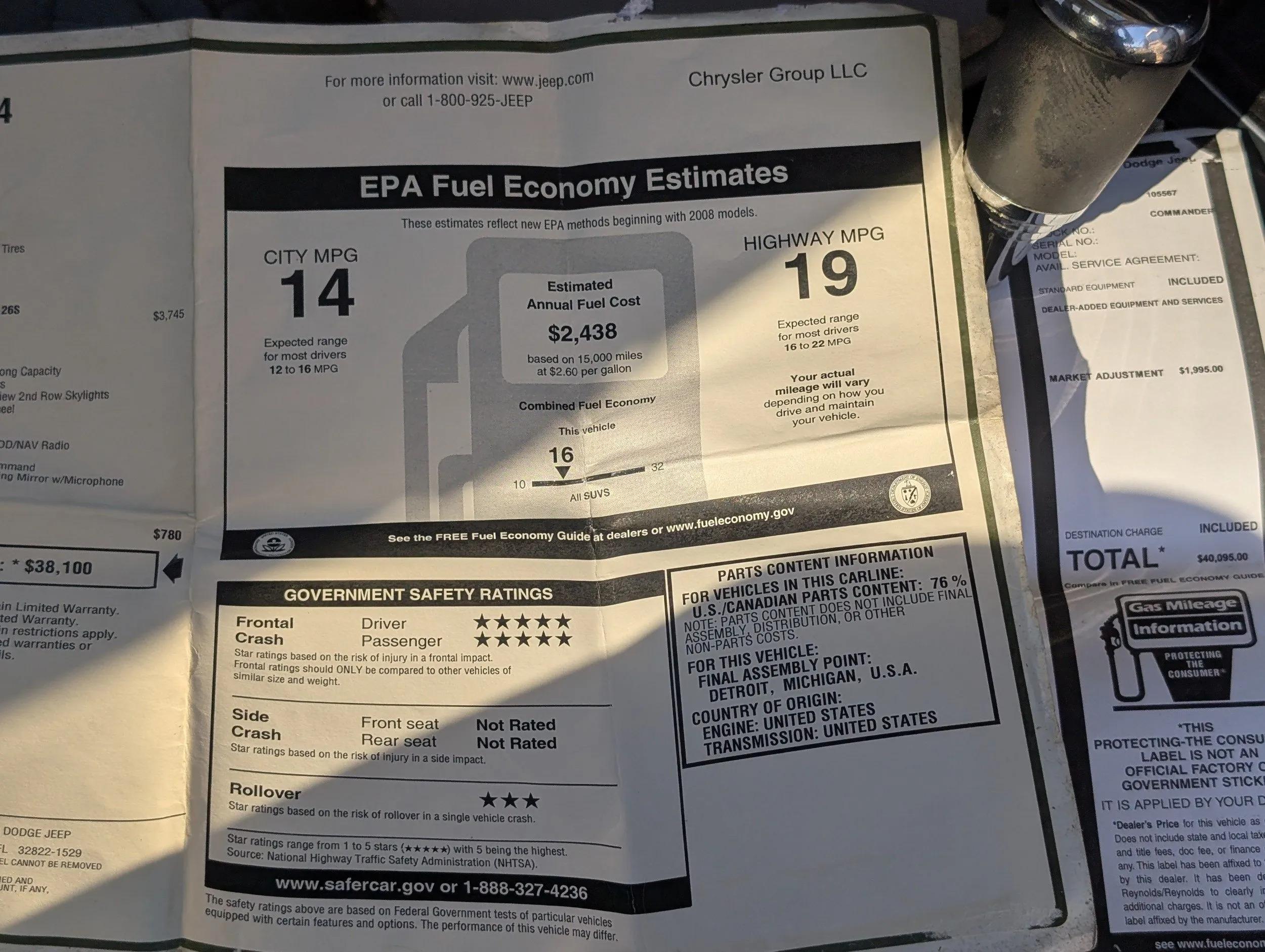 2010 Jeep Commander Sport
