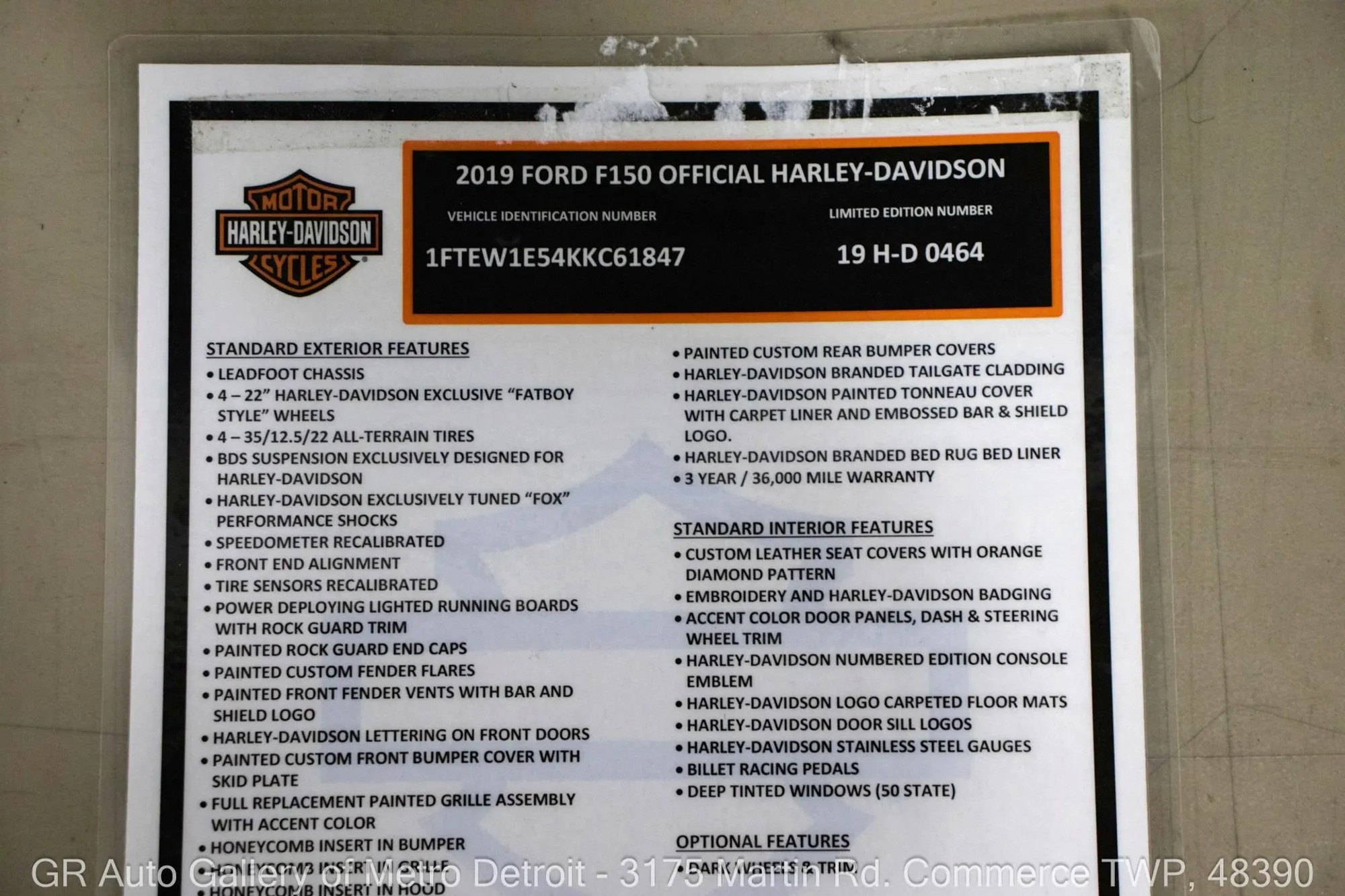 Supercharged 2019 Ford F-150 Lariat Harley-Davidson