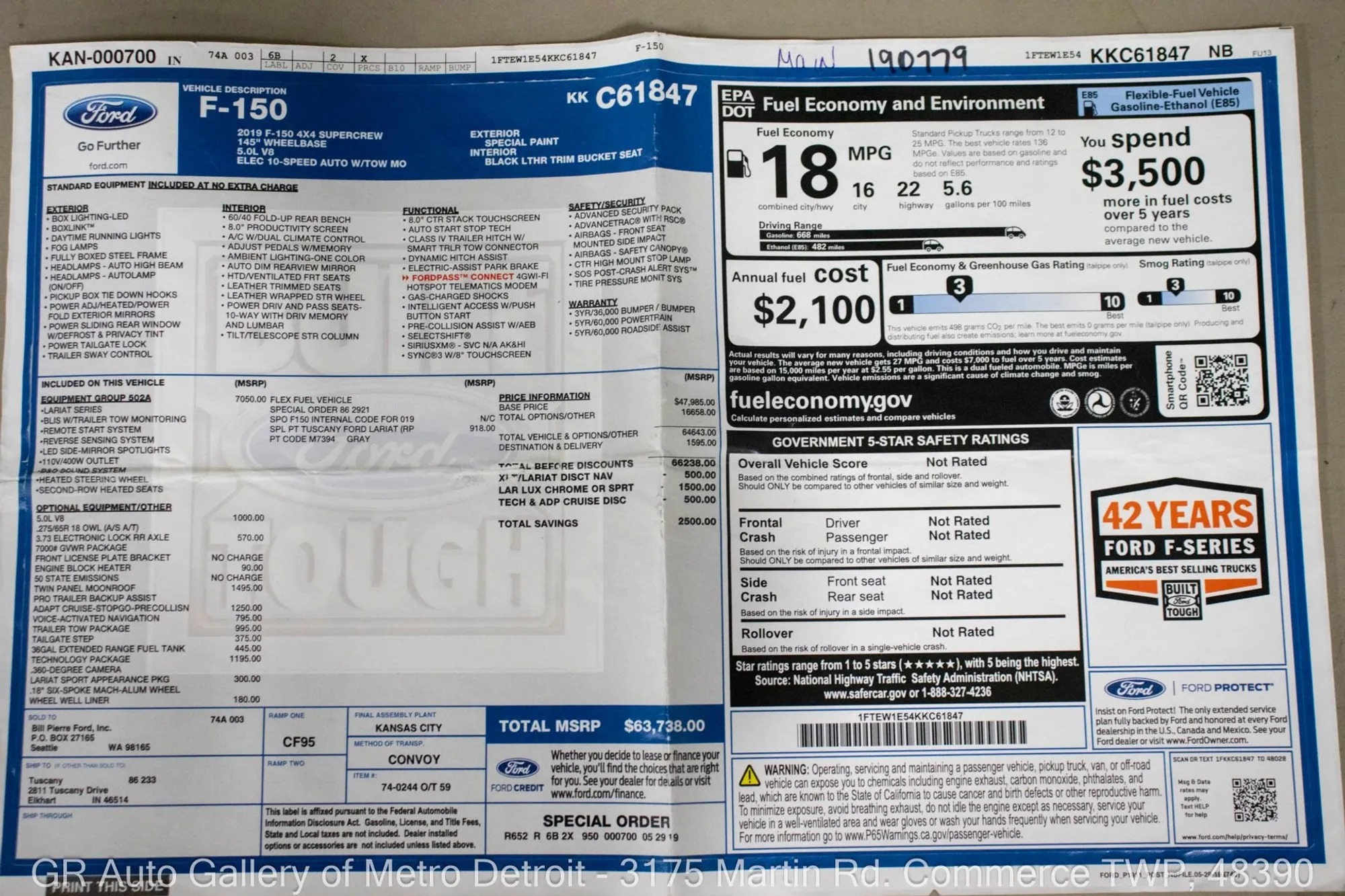 Supercharged 2019 Ford F-150 Lariat Harley-Davidson