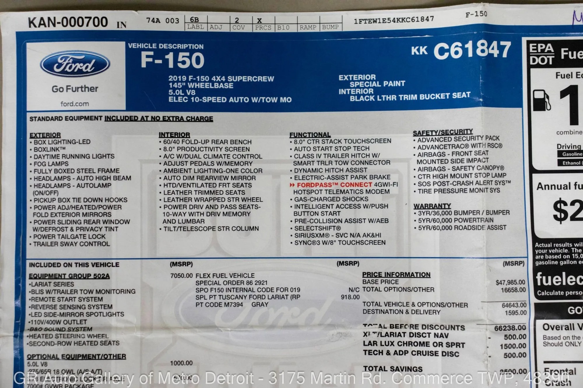 Supercharged 2019 Ford F-150 Lariat Harley-Davidson