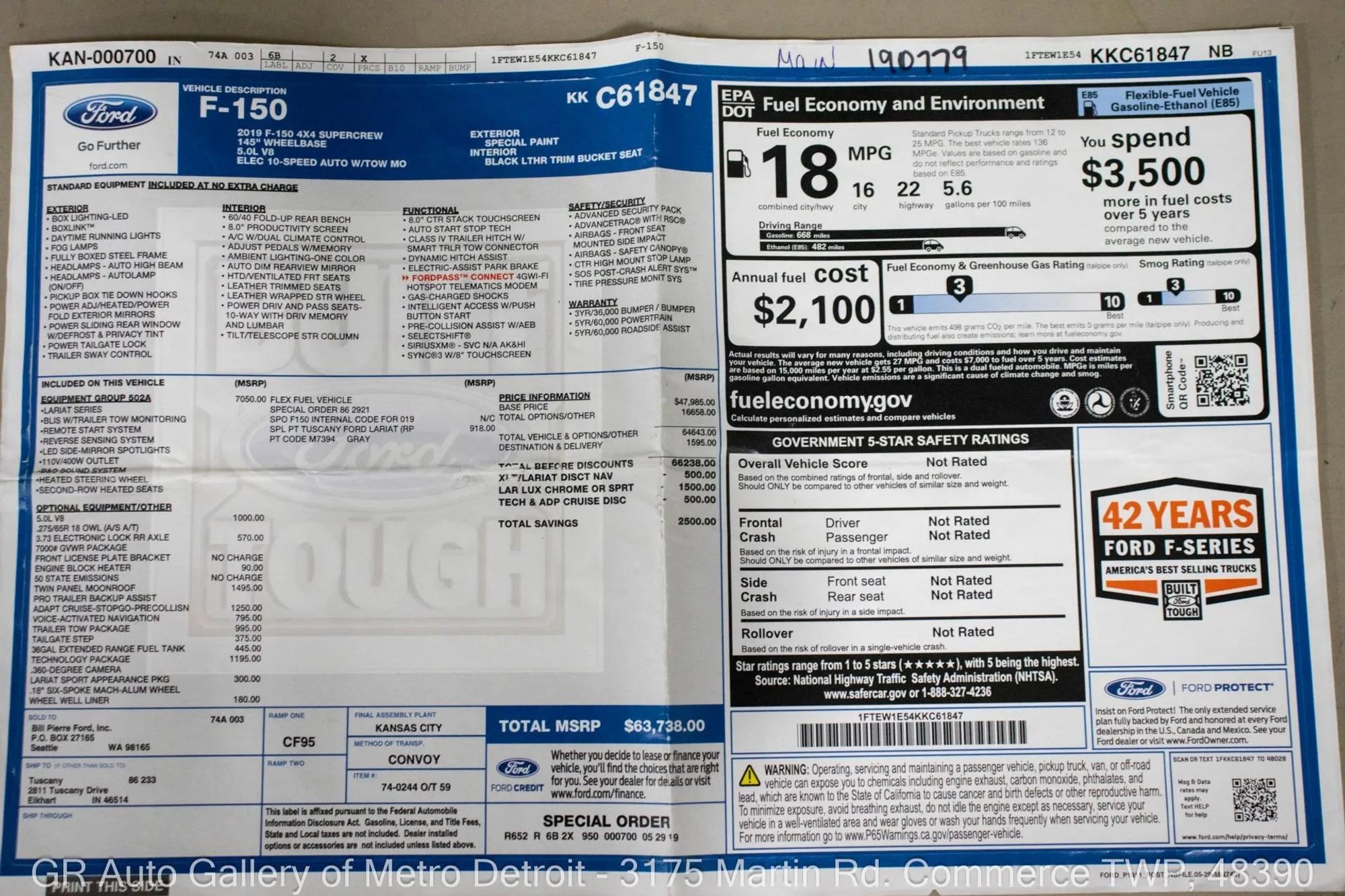 Supercharged 2019 Ford F-150 Lariat Harley-Davidson