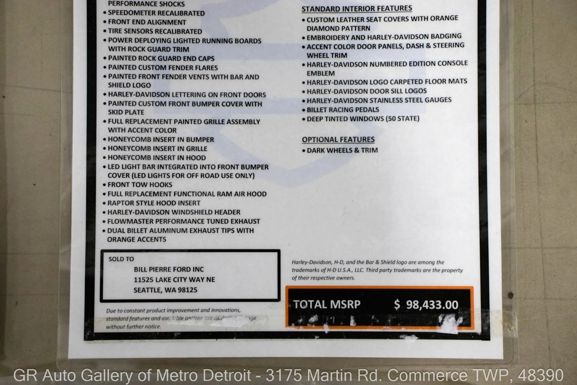 Supercharged 2019 Ford F-150 Lariat Harley-Davidson