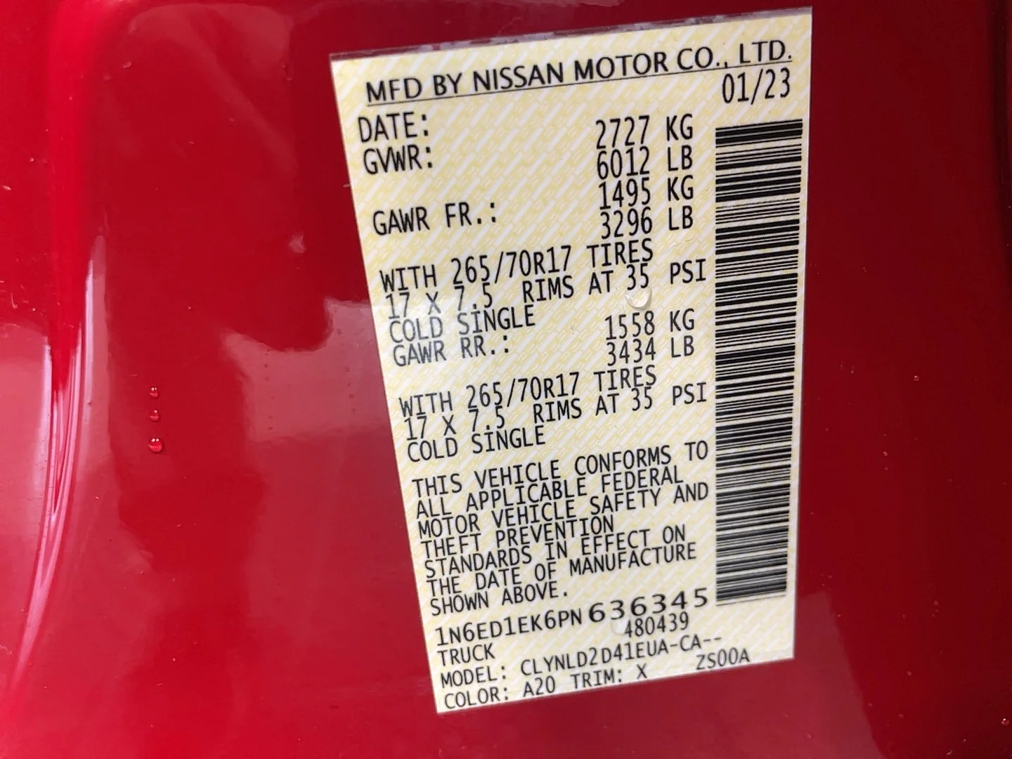 2023 Nissan Frontier PRO-4X