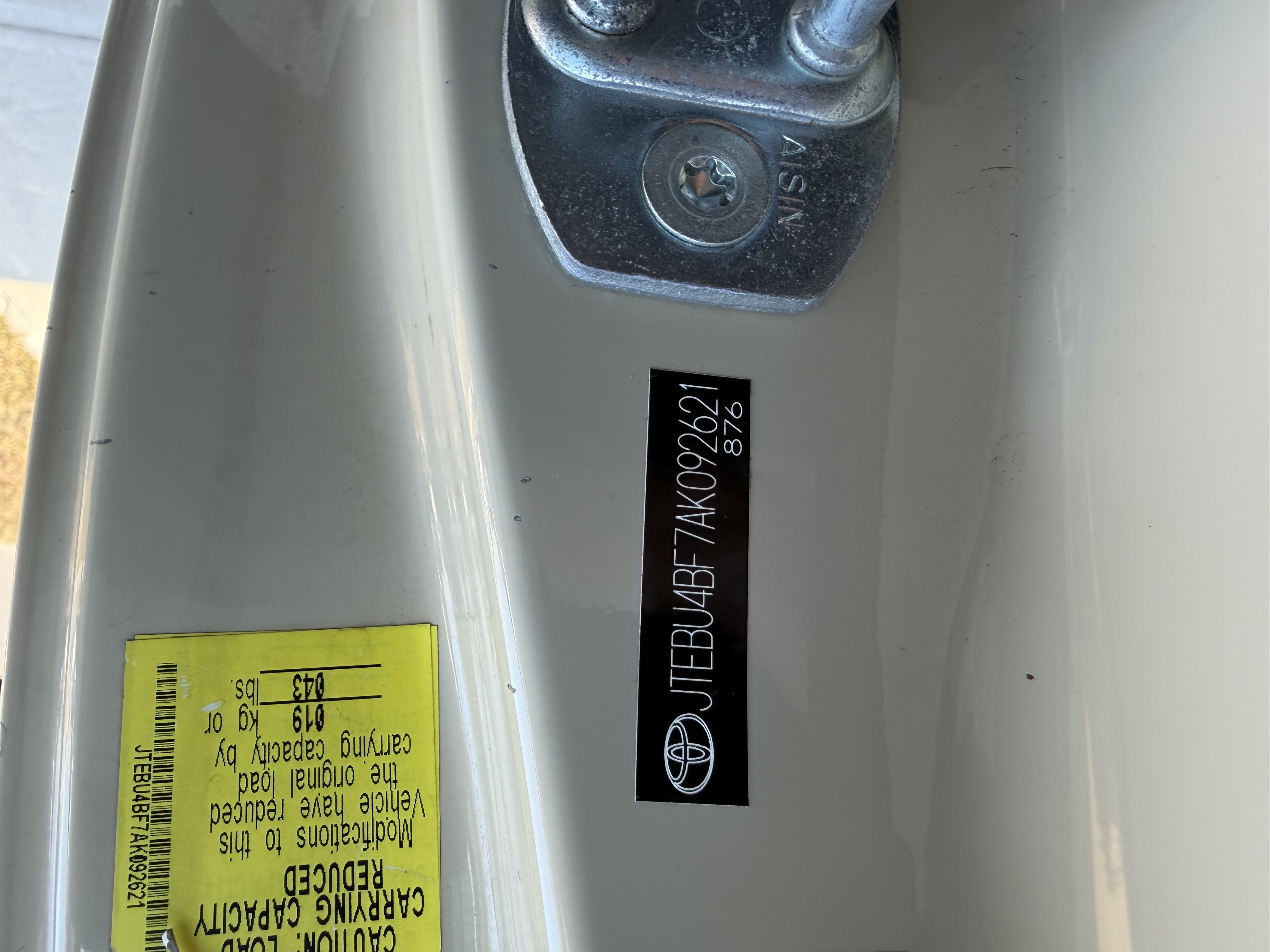 2010 Toyota FJ Cruiser Trail Teams Edition