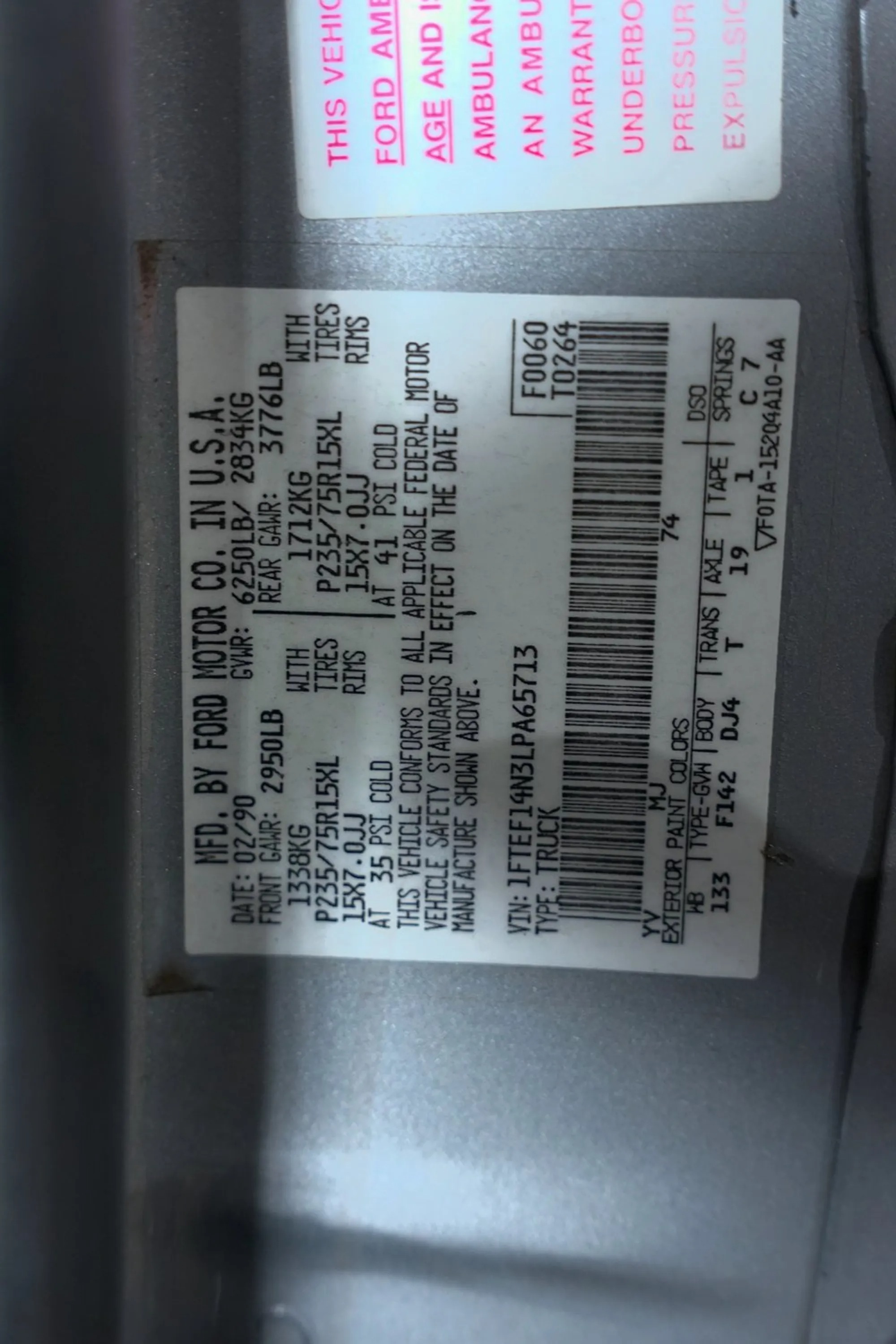 1990 Ford F-150 XLT Lariat