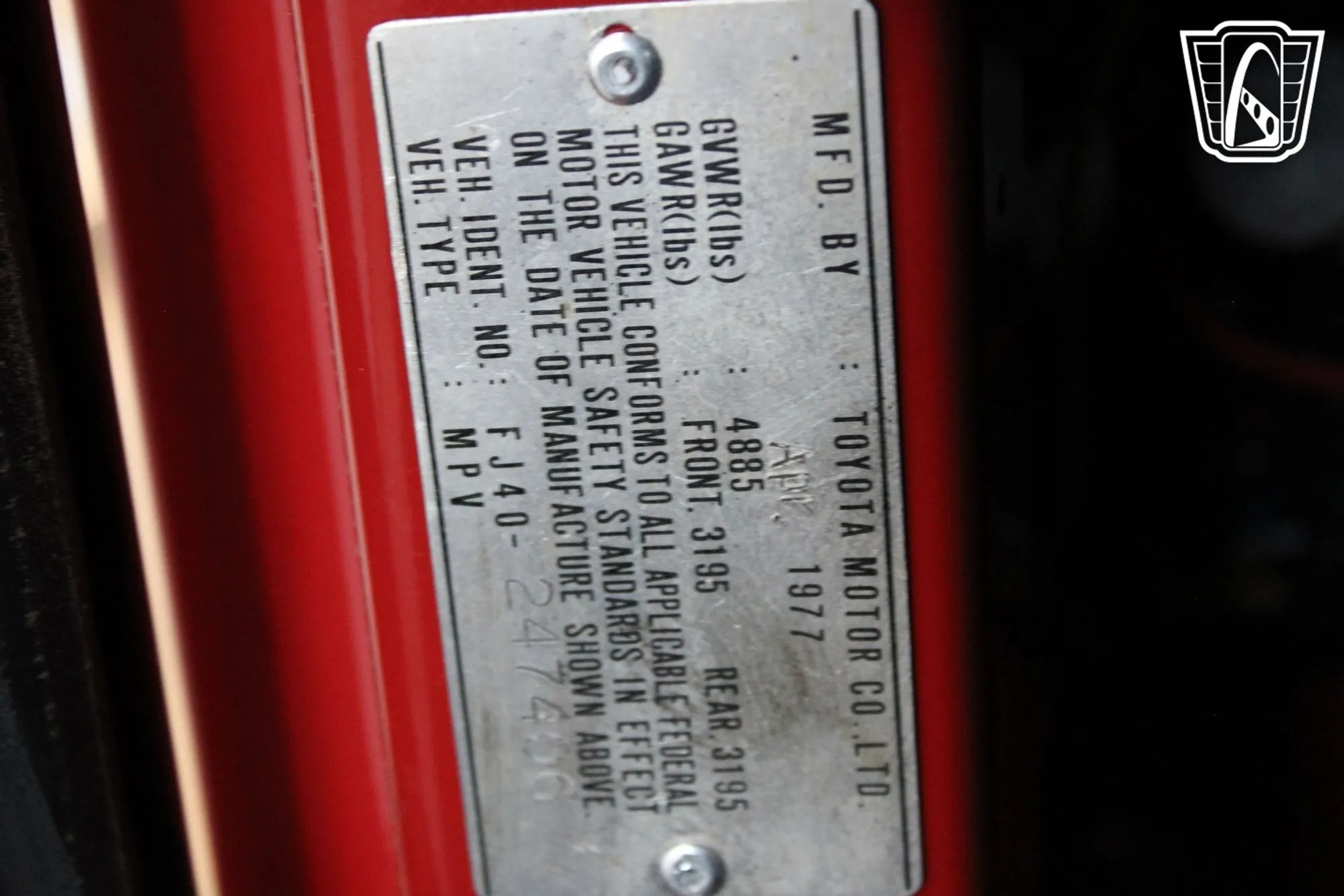 1977 Toyota Land Cruiser FJ40