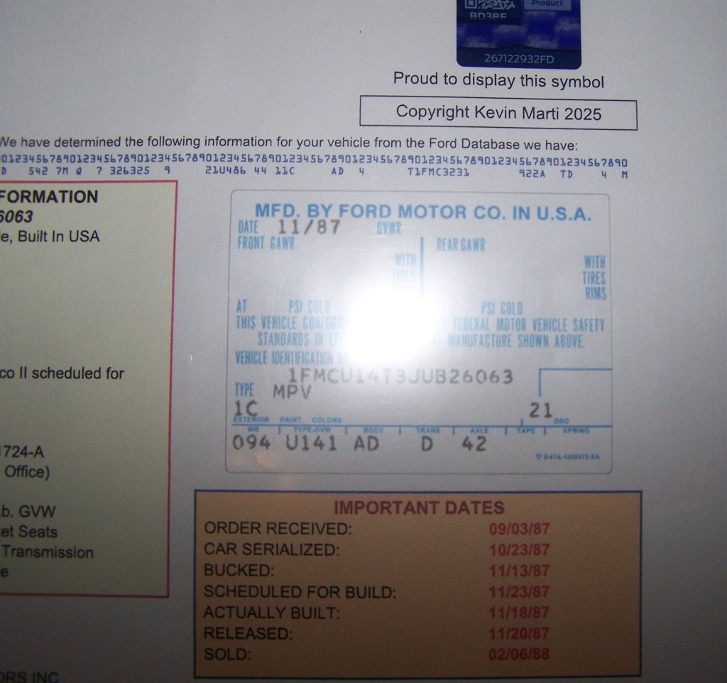 1988 Ford Bronco II XL Sport
