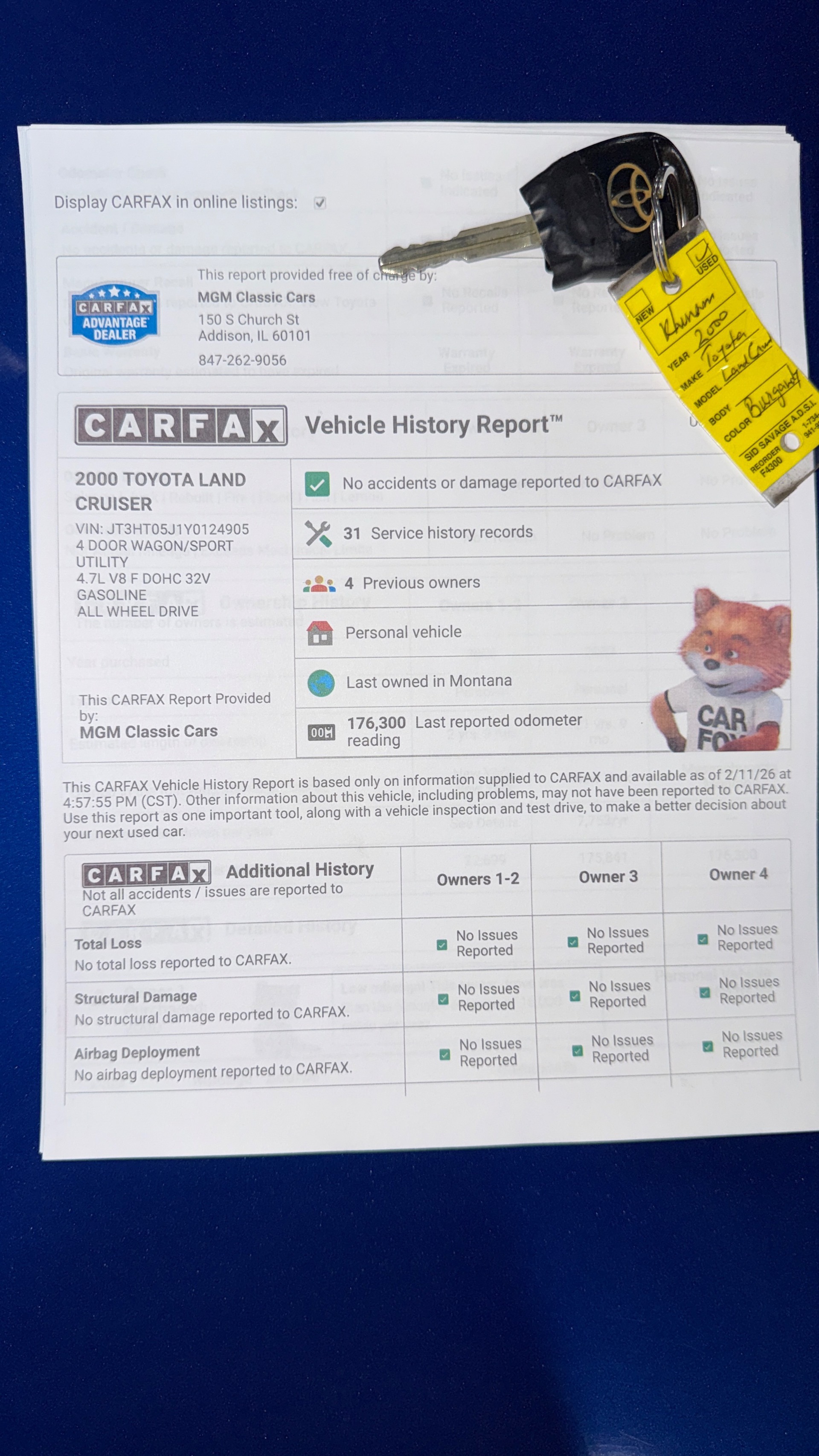 2000 Toyota Land Cruiser