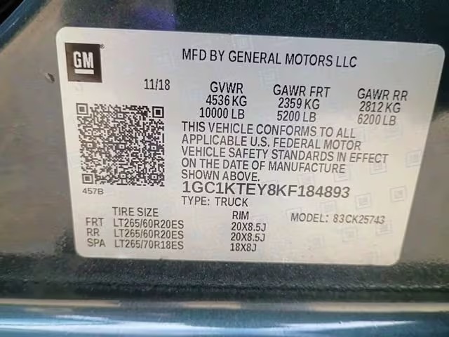 2019 Chevrolet Silverado 2500HD LTZ