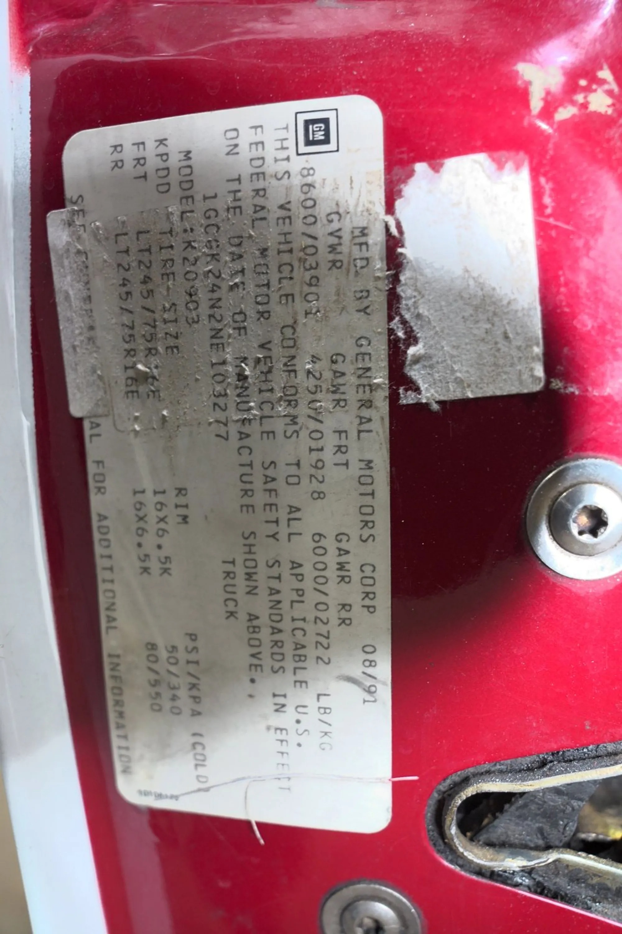 1992 Chevrolet K-2500 Silverado