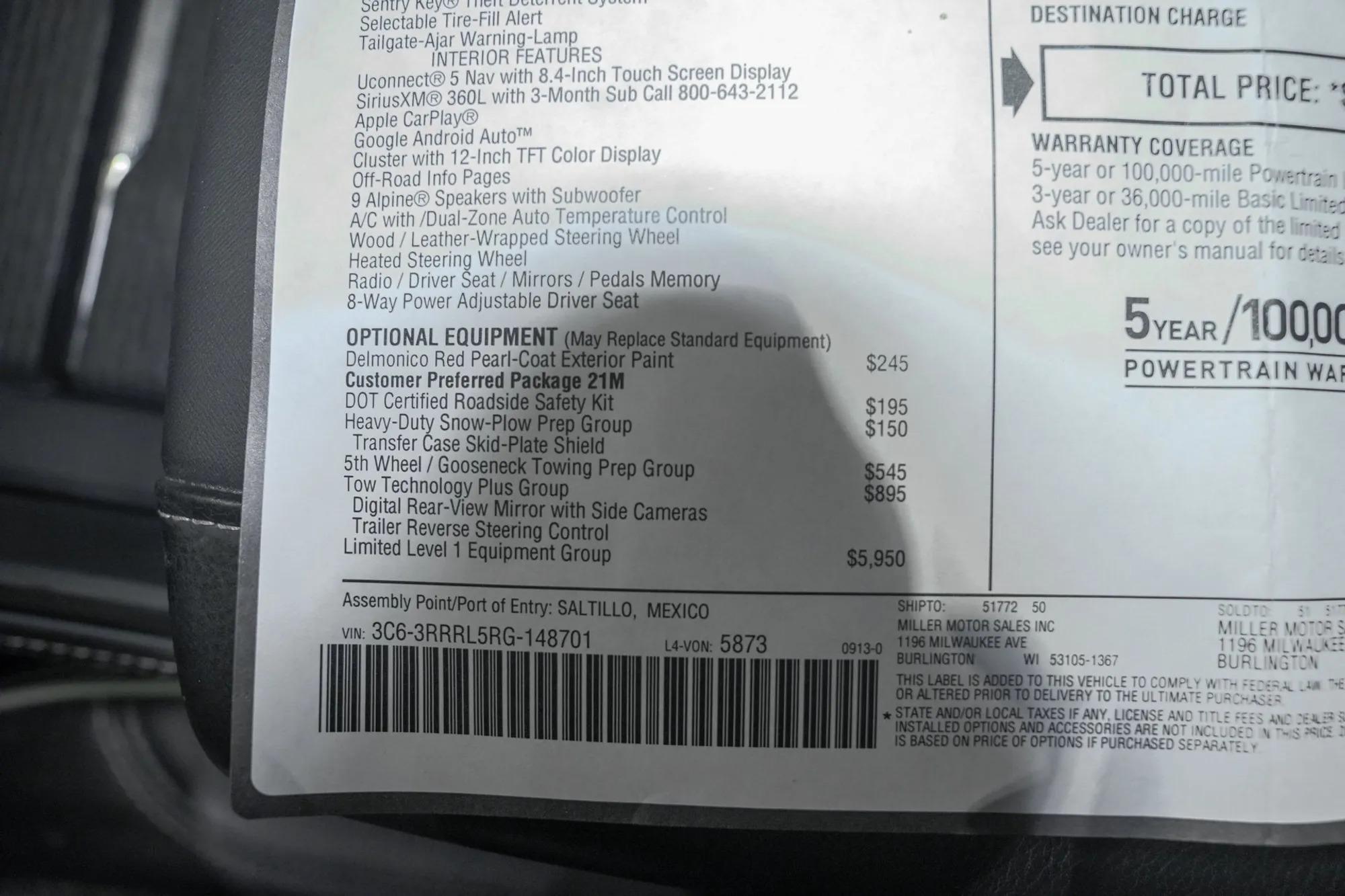 2024 RAM 3500 Limited