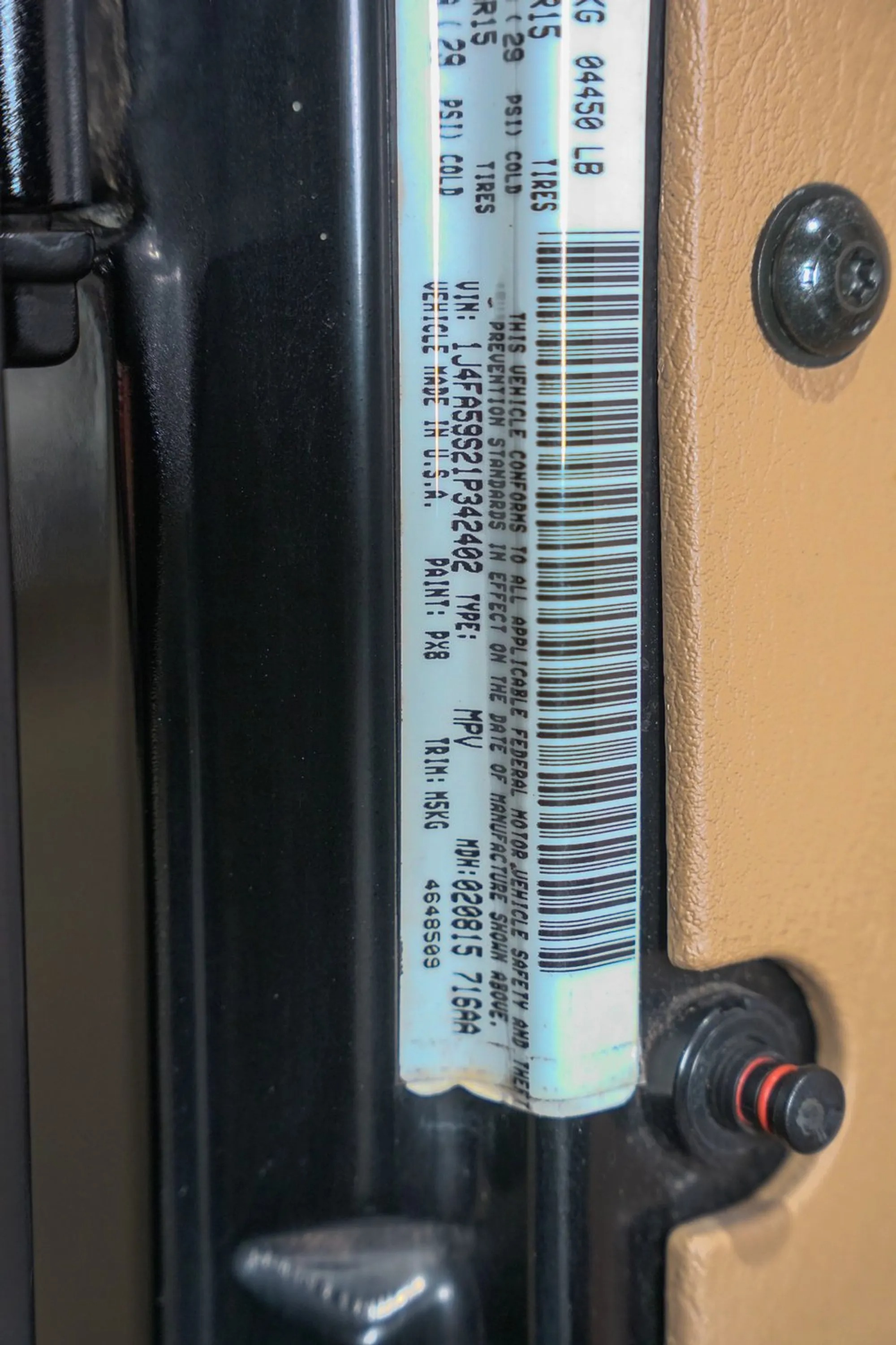 2001 Jeep Wrangler Sahara Edition